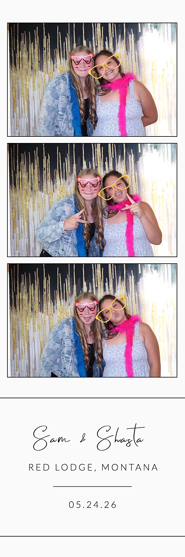 Sam and Shasta | View more photos from the event at gallery.photoboothbillings.com/u/PhotoBoothBillings/Sam-and-Shasta