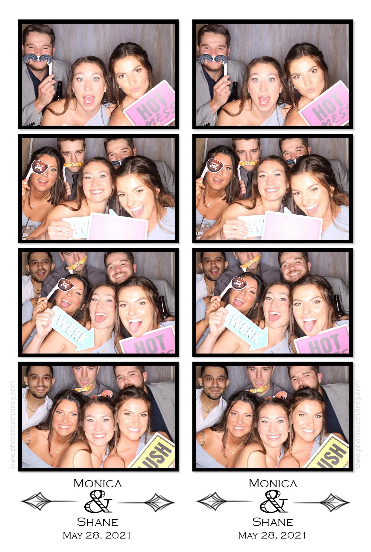 Monica & Shane | View more photos from the event at gallery.photoboothcincy.com/u/PhotoBoothCincy/Monica-Shane