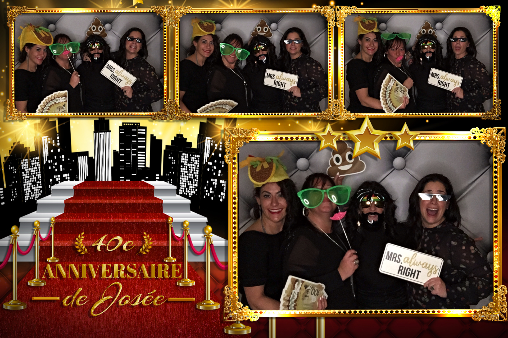 Fête à Josée 40 ans | View more photos from the event at album.pbooth.red/u/Photobooth-RED/Fête-à-Josée-40-ans