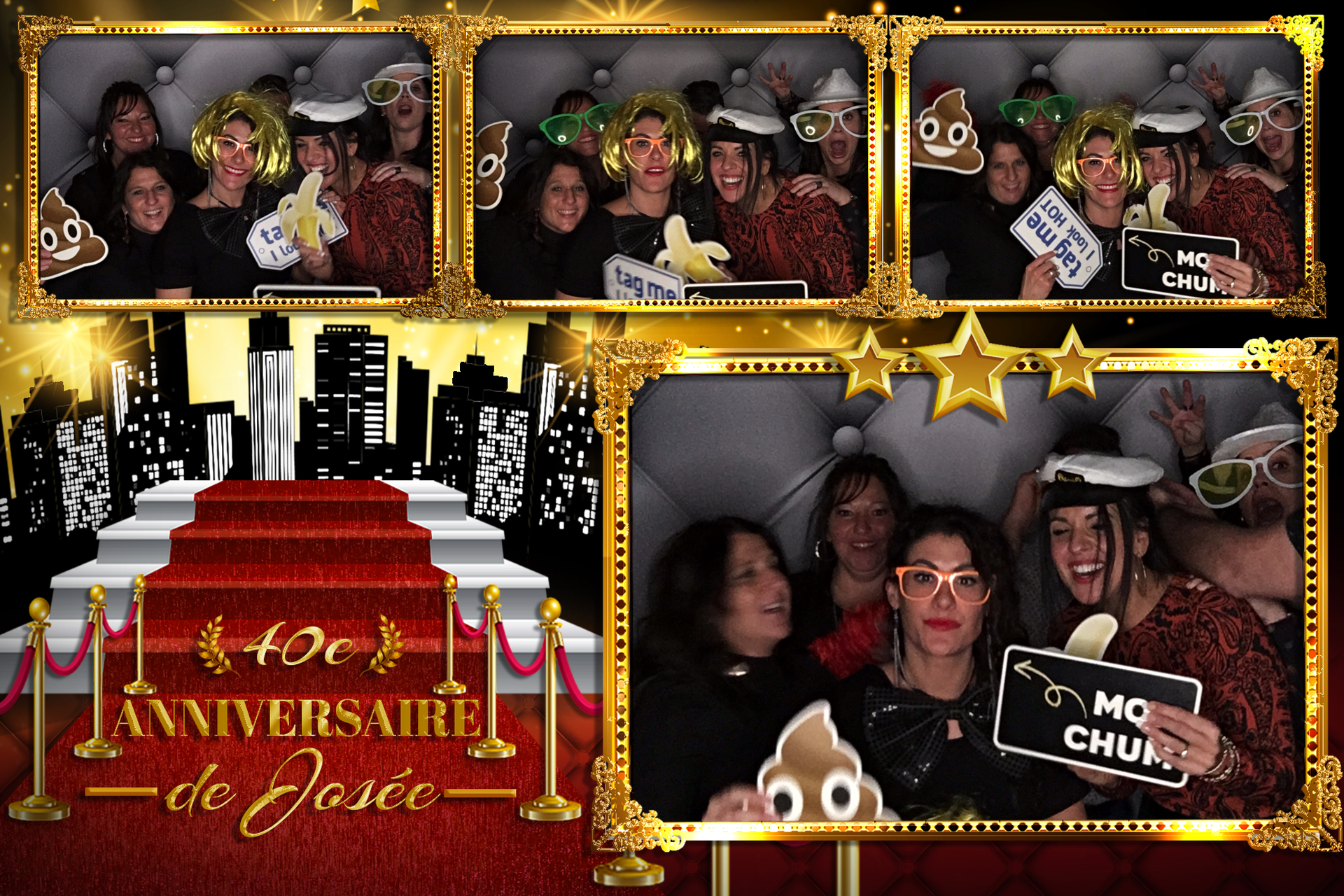 Fête à Josée 40 ans | View more photos from the event at album.pbooth.red/u/Photobooth-RED/Fête-à-Josée-40-ans