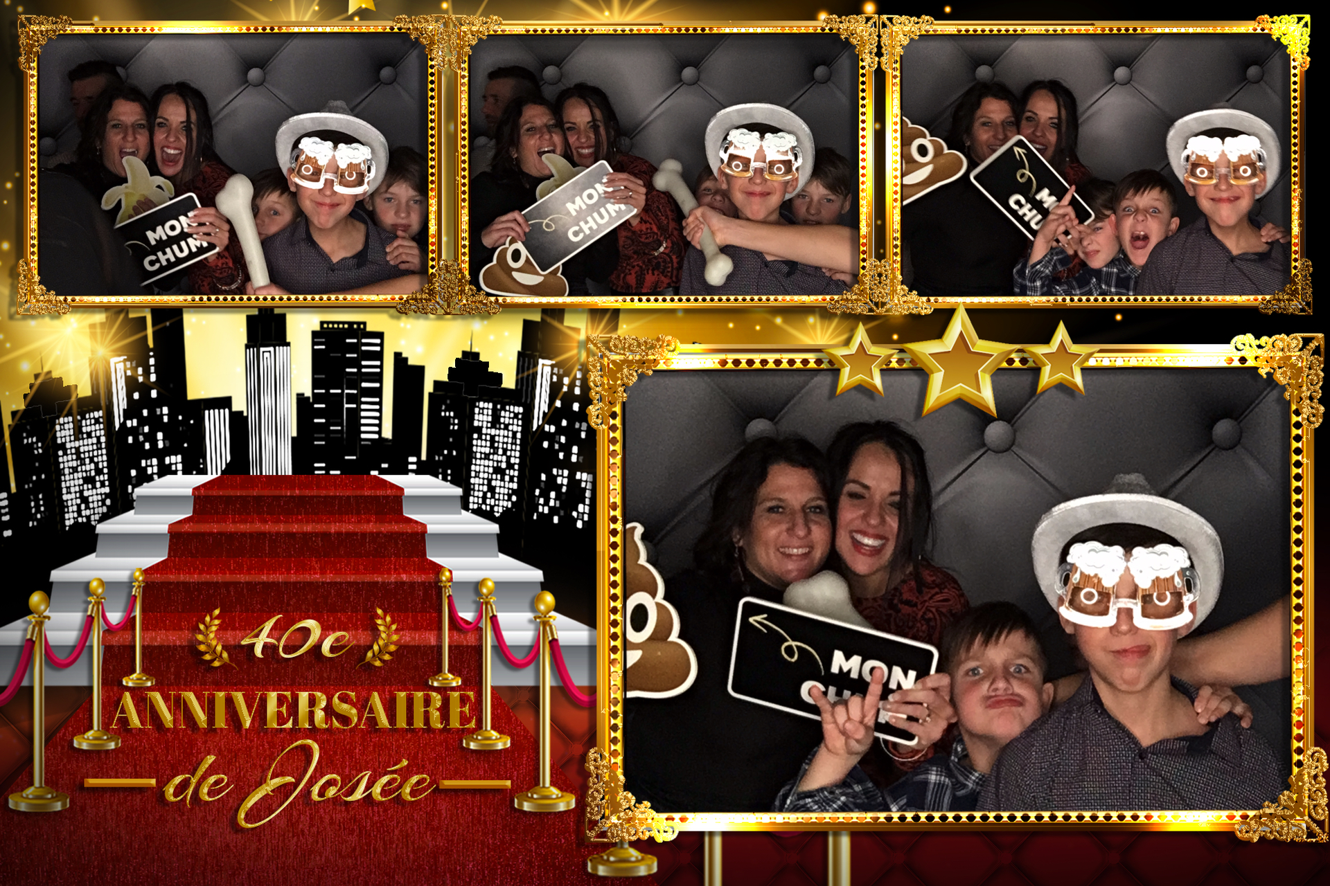 Fête à Josée 40 ans | View more photos from the event at album.pbooth.red/u/Photobooth-RED/Fête-à-Josée-40-ans