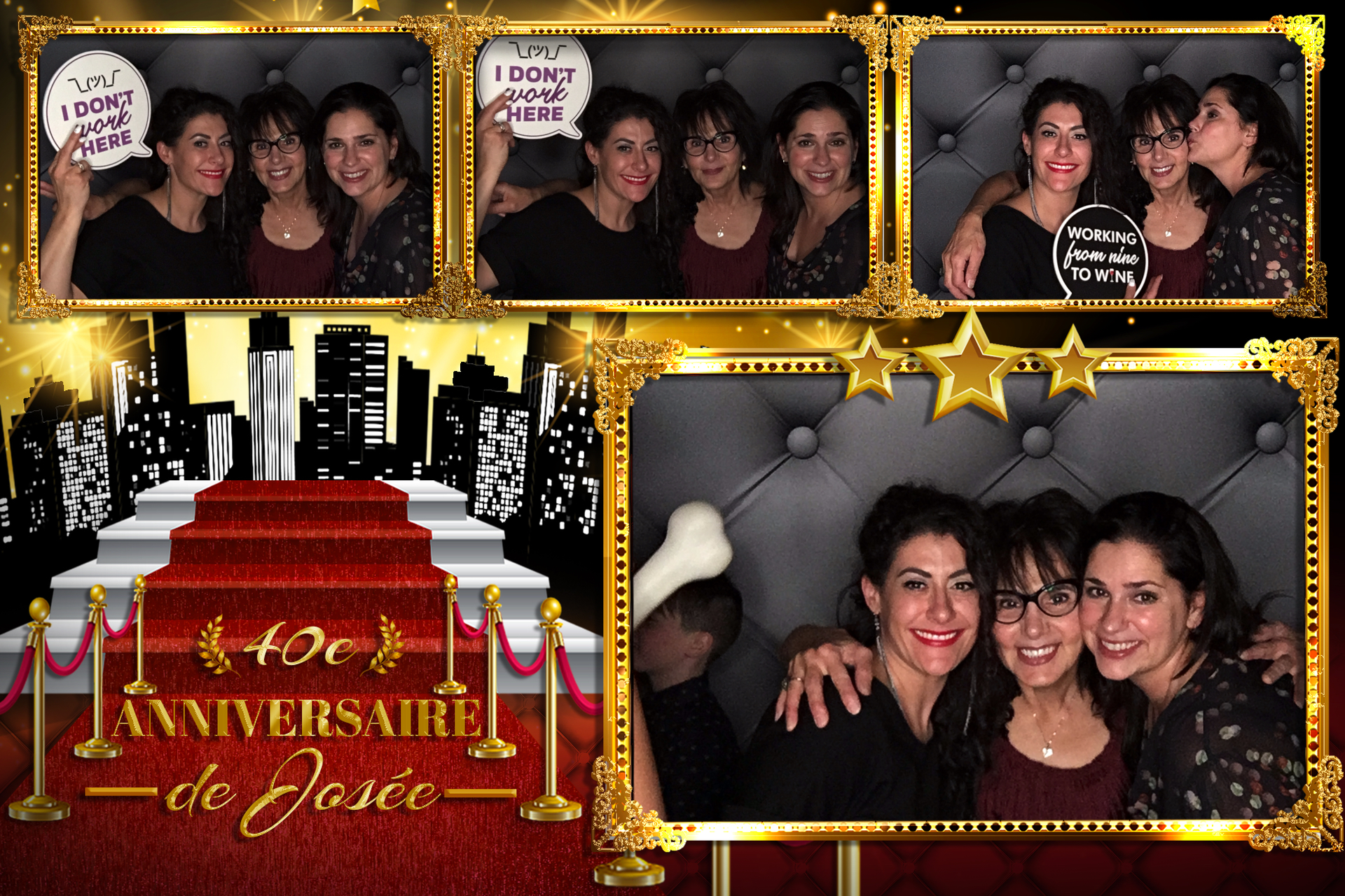 Fête à Josée 40 ans | View more photos from the event at album.pbooth.red/u/Photobooth-RED/Fête-à-Josée-40-ans