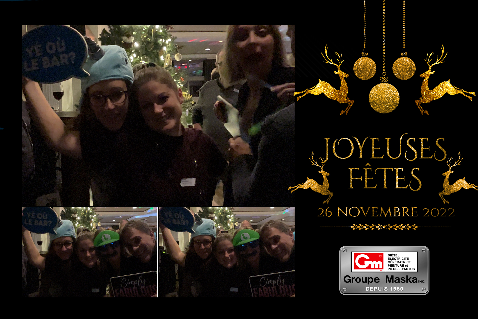 Party de Noël du Groupe Maska | View more photos from the event at album.pbooth.red/u/Photobooth-RED/Party-de-Noël-du-Groupe-Maska