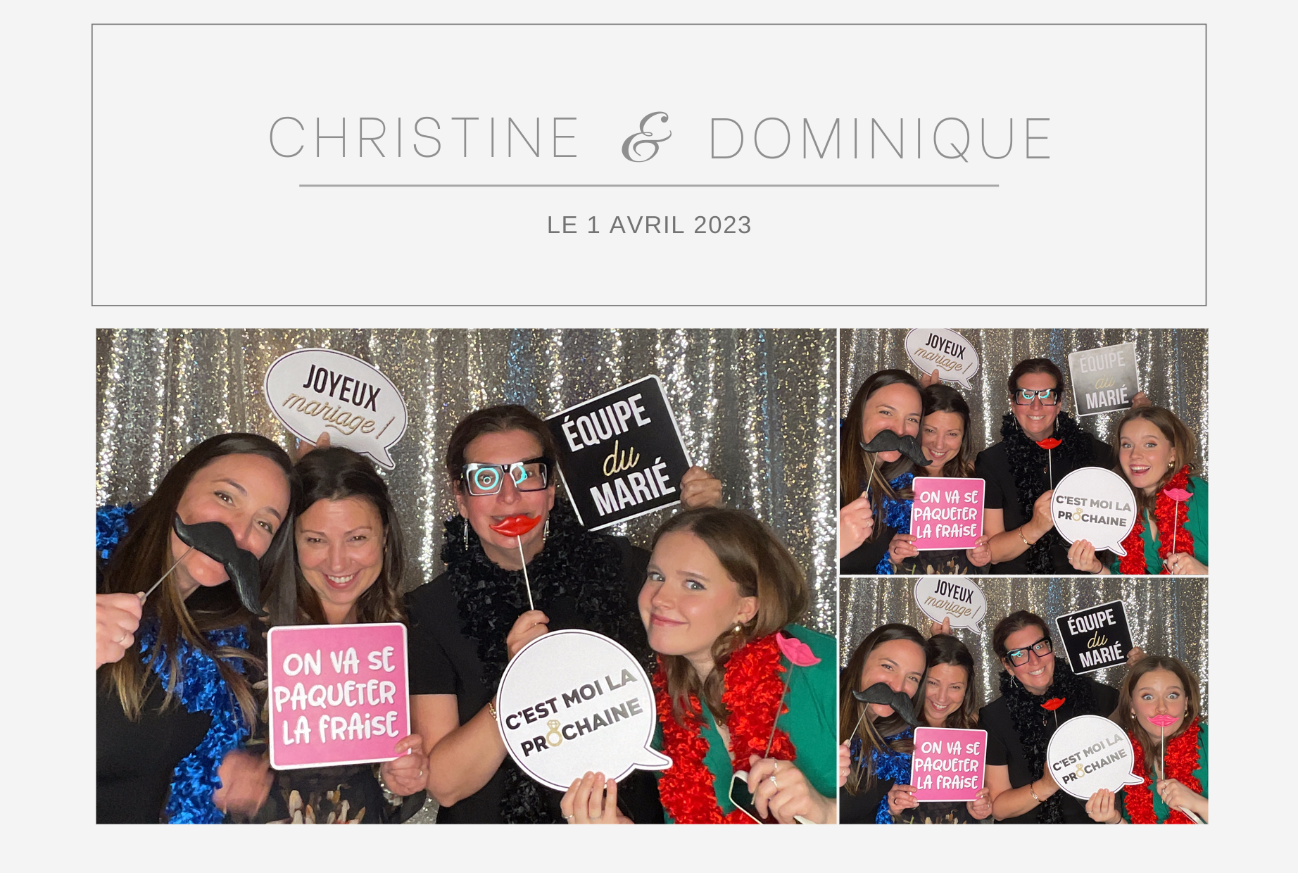 Mariage de Christine & Dominique | View more photos from the event at album.pbooth.red/u/Photobooth-RED/Mariage-de-Christine-Dominique
