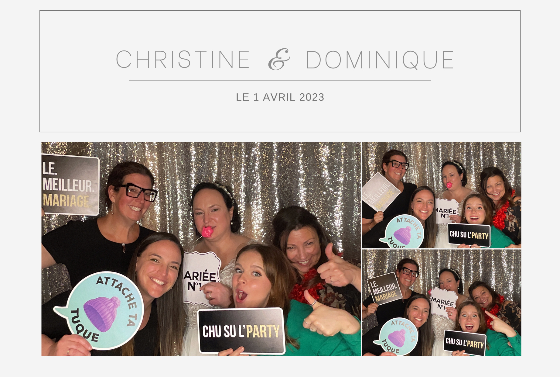 Mariage de Christine & Dominique | View more photos from the event at album.pbooth.red/u/Photobooth-RED/Mariage-de-Christine-Dominique