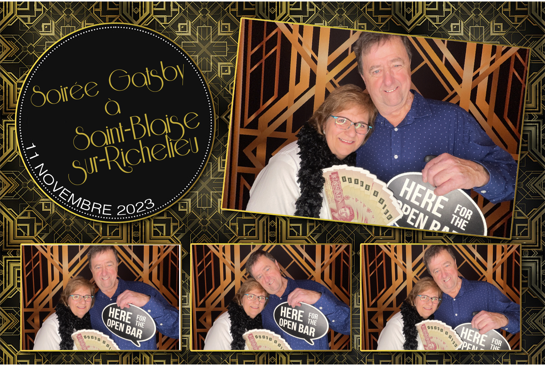 Soirée Gatsby à Saint-Blaise-sur-Richelieu | View more photos from the event at album.pbooth.red/u/Photobooth-RED/Soirée-Gatsby-à-Saint-Blaise-sur-Richelieu