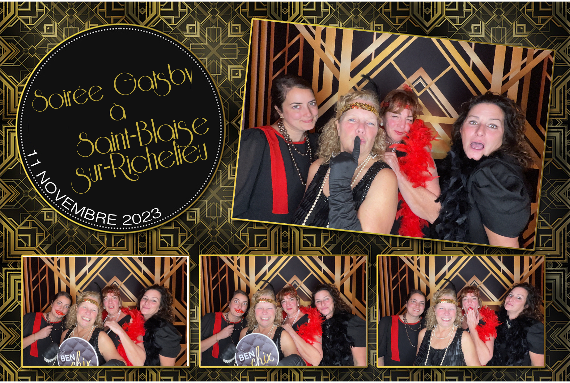 Soirée Gatsby à Saint-Blaise-sur-Richelieu | View more photos from the event at album.pbooth.red/u/Photobooth-RED/Soirée-Gatsby-à-Saint-Blaise-sur-Richelieu