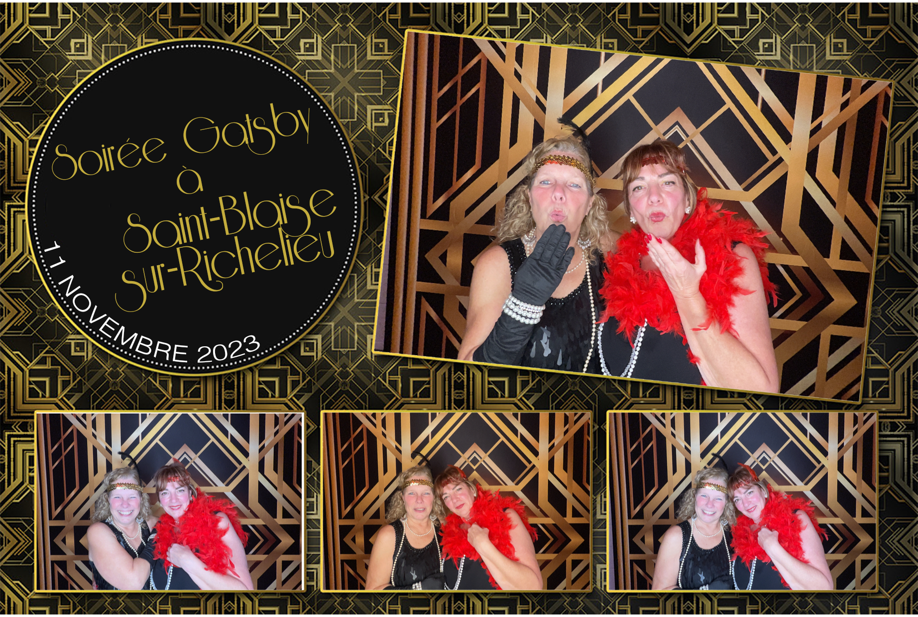 Soirée Gatsby à Saint-Blaise-sur-Richelieu | View more photos from the event at album.pbooth.red/u/Photobooth-RED/Soirée-Gatsby-à-Saint-Blaise-sur-Richelieu