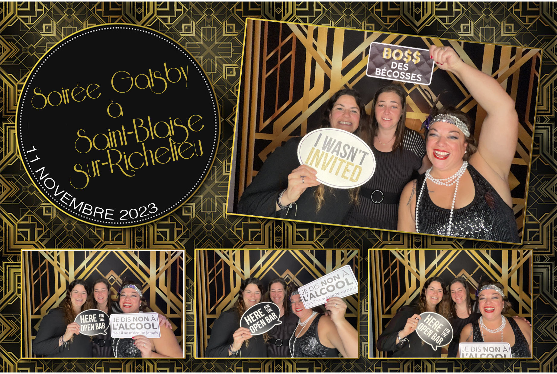 Soirée Gatsby à Saint-Blaise-sur-Richelieu | View more photos from the event at album.pbooth.red/u/Photobooth-RED/Soirée-Gatsby-à-Saint-Blaise-sur-Richelieu