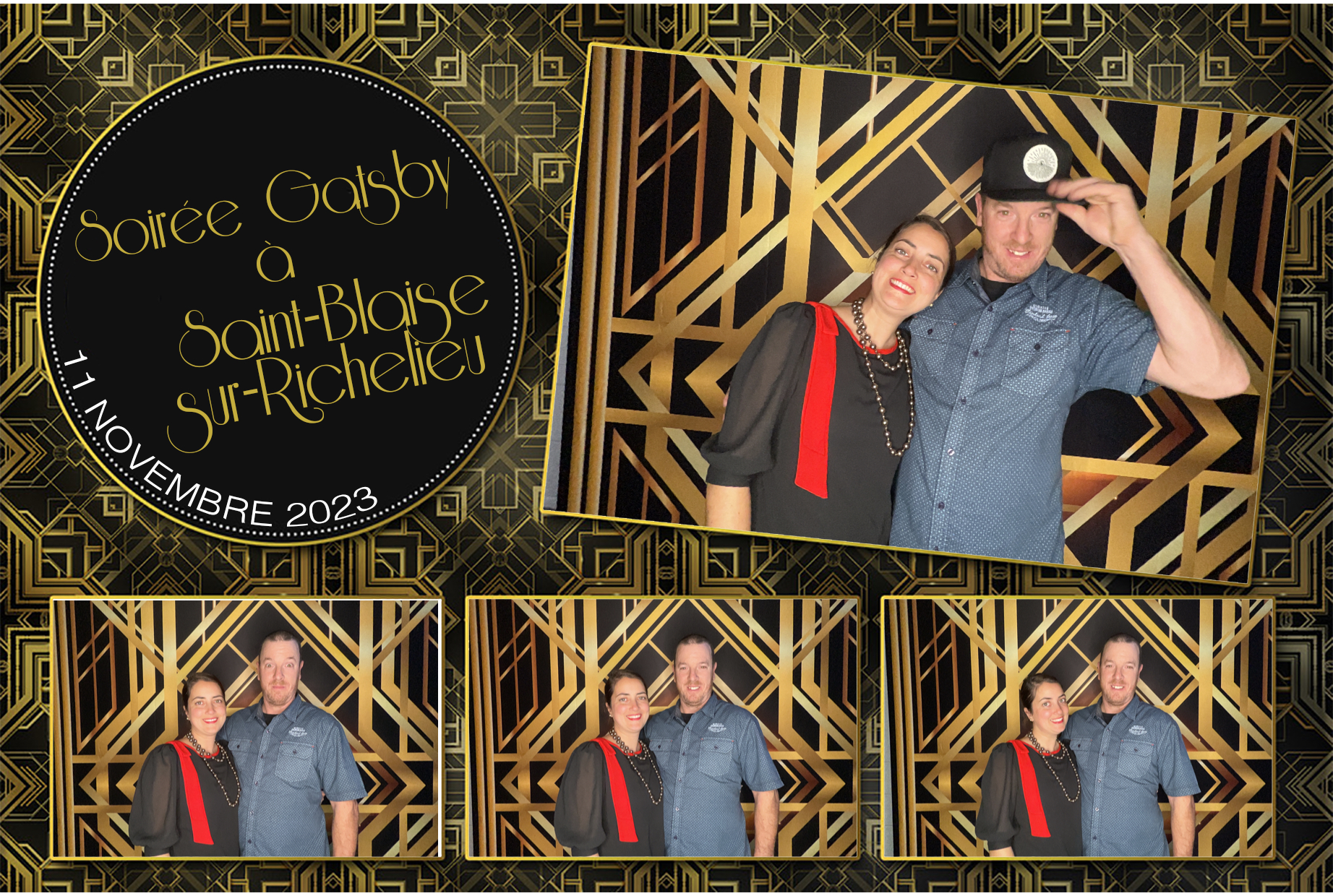 Soirée Gatsby à Saint-Blaise-sur-Richelieu | View more photos from the event at album.pbooth.red/u/Photobooth-RED/Soirée-Gatsby-à-Saint-Blaise-sur-Richelieu