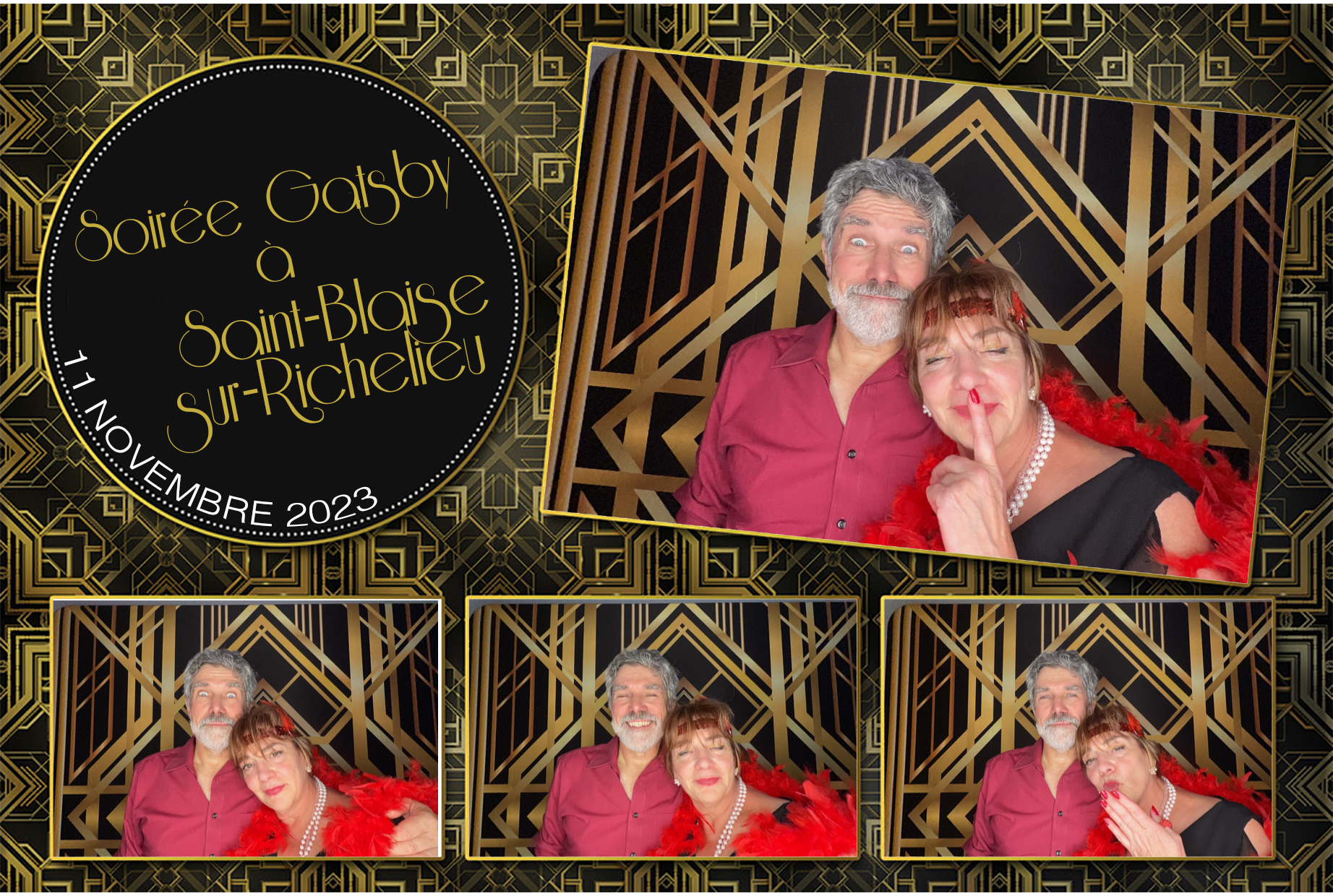 Soirée Gatsby à Saint-Blaise-sur-Richelieu | View more photos from the event at album.pbooth.red/u/Photobooth-RED/Soirée-Gatsby-à-Saint-Blaise-sur-Richelieu