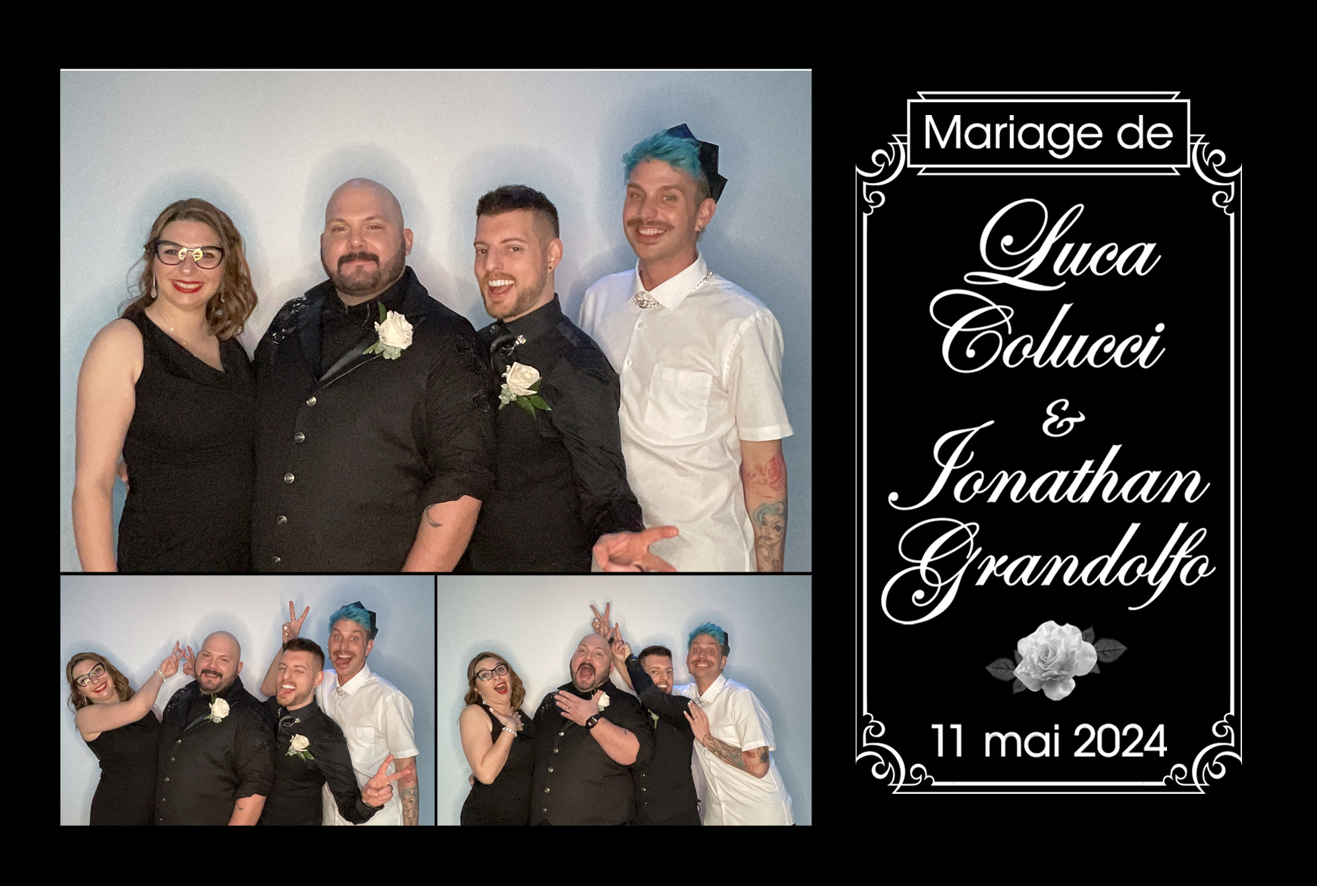 Mariage de Jonathan Grandolfo et Luca Colucci | View more photos from the event at album.pbooth.red/u/Photobooth-RED/Mariage-de-Jonathan-Grandolfo-et-Luca-Colucci