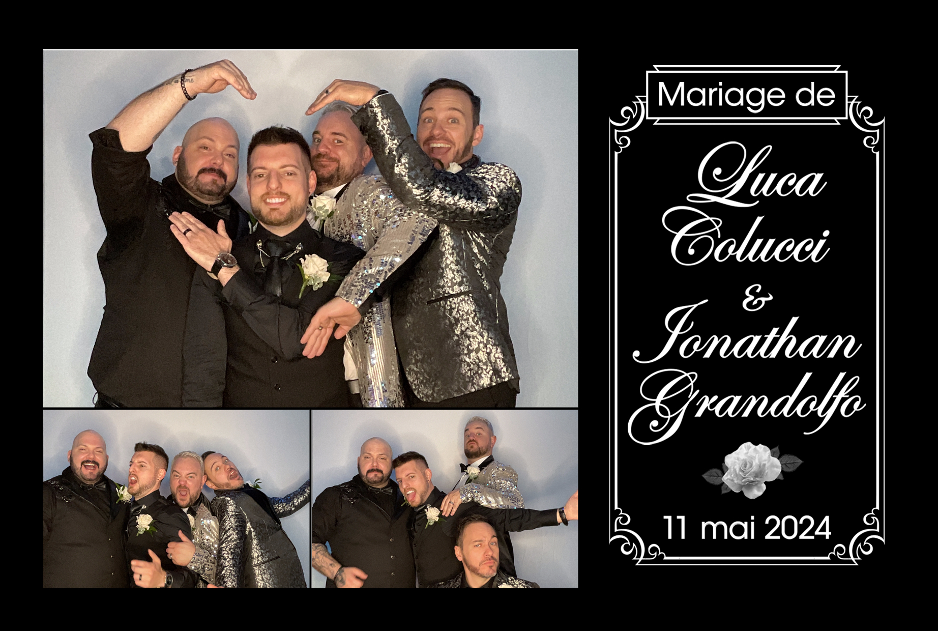 Mariage de Jonathan Grandolfo et Luca Colucci | View more photos from the event at album.pbooth.red/u/Photobooth-RED/Mariage-de-Jonathan-Grandolfo-et-Luca-Colucci
