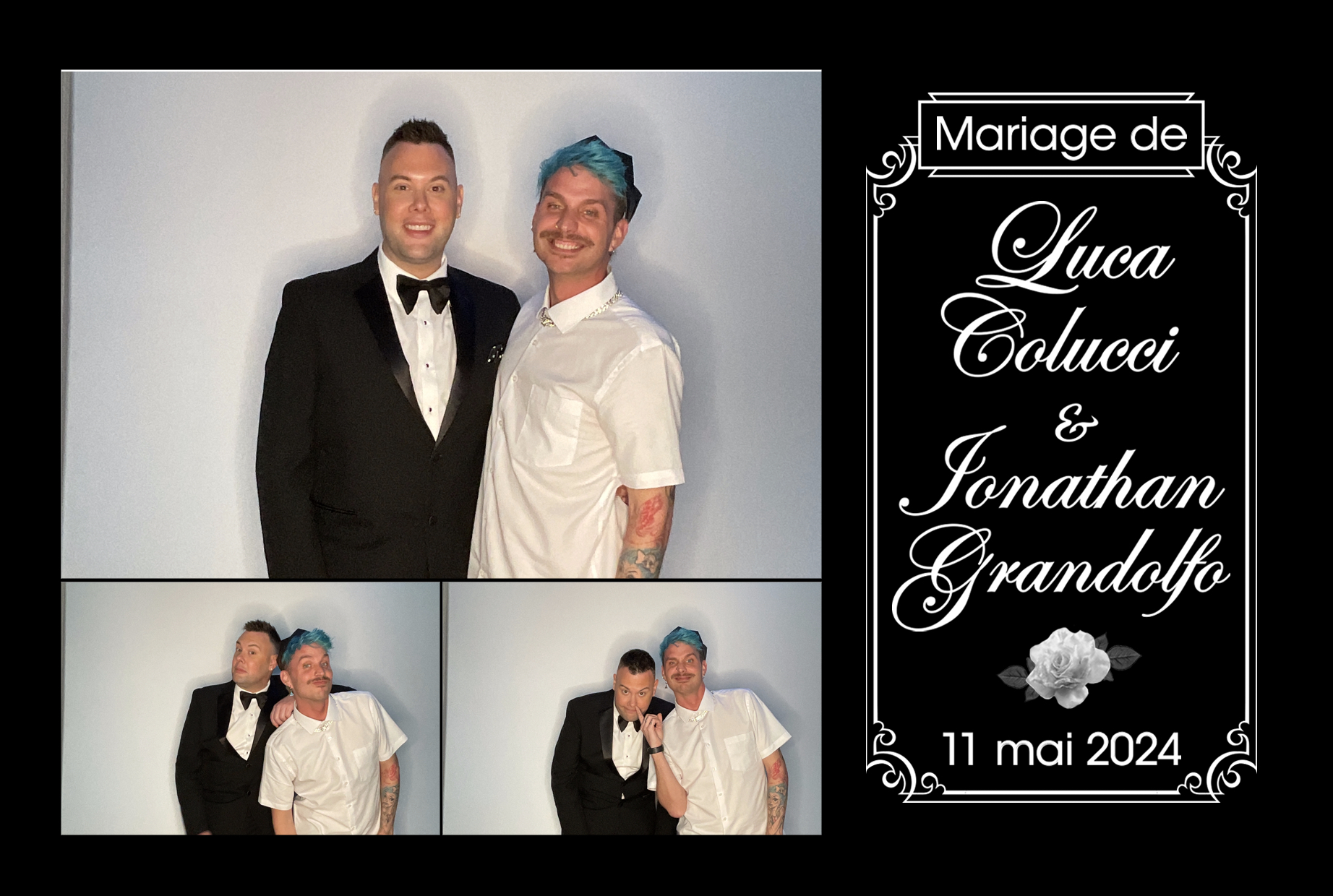 Mariage de Jonathan Grandolfo et Luca Colucci | View more photos from the event at album.pbooth.red/u/Photobooth-RED/Mariage-de-Jonathan-Grandolfo-et-Luca-Colucci