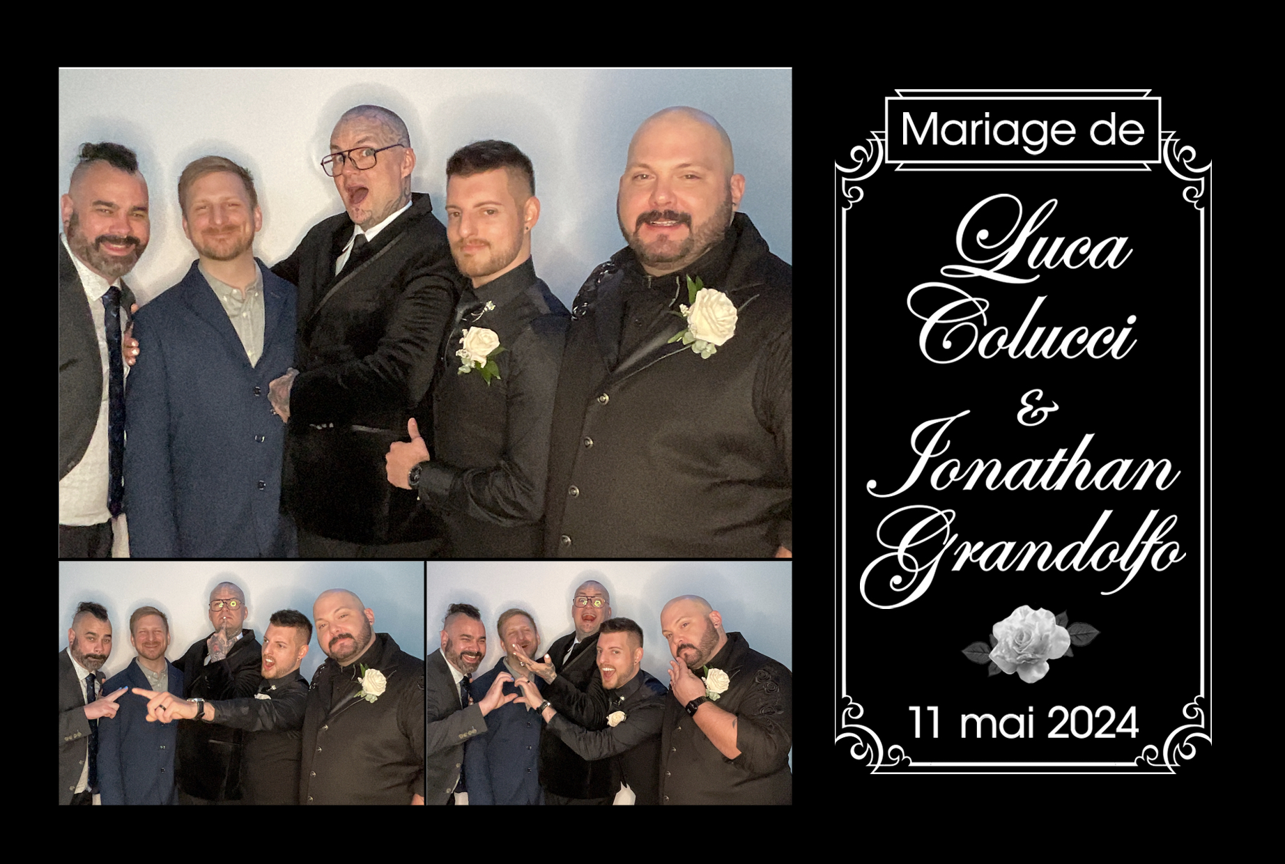 Mariage de Jonathan Grandolfo et Luca Colucci | View more photos from the event at album.pbooth.red/u/Photobooth-RED/Mariage-de-Jonathan-Grandolfo-et-Luca-Colucci
