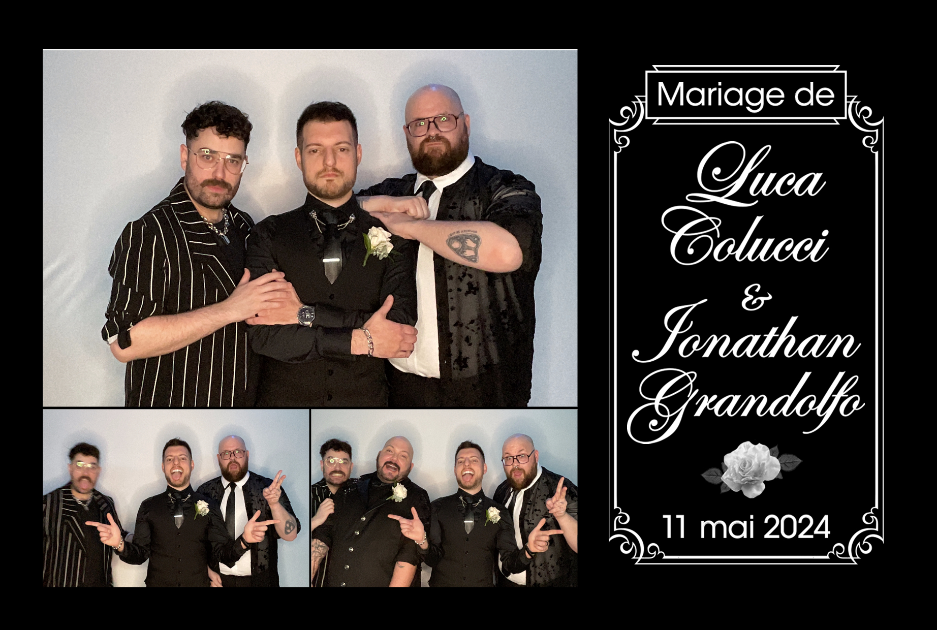 Mariage de Jonathan Grandolfo et Luca Colucci | View more photos from the event at album.pbooth.red/u/Photobooth-RED/Mariage-de-Jonathan-Grandolfo-et-Luca-Colucci