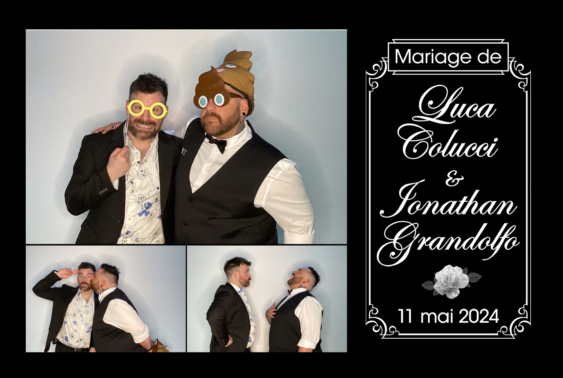 Mariage de Jonathan Grandolfo et Luca Colucci | View more photos from the event at album.pbooth.red/u/Photobooth-RED/Mariage-de-Jonathan-Grandolfo-et-Luca-Colucci