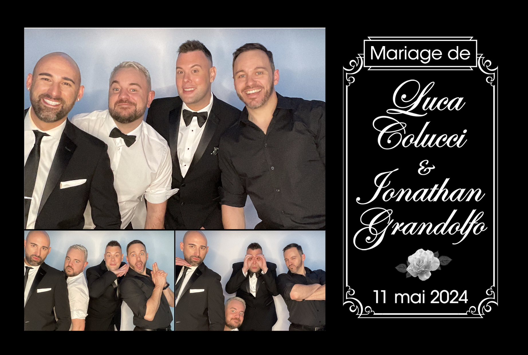 Mariage de Jonathan Grandolfo et Luca Colucci | View more photos from the event at album.pbooth.red/u/Photobooth-RED/Mariage-de-Jonathan-Grandolfo-et-Luca-Colucci