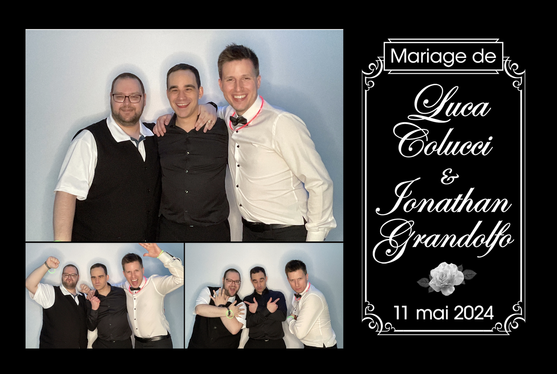 Mariage de Jonathan Grandolfo et Luca Colucci | View more photos from the event at album.pbooth.red/u/Photobooth-RED/Mariage-de-Jonathan-Grandolfo-et-Luca-Colucci