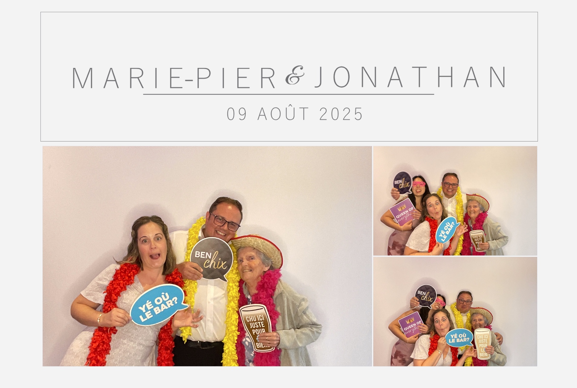 Mariage Marie-Pier et Jonathan  | View more photos from the event at album.pbooth.red/u/Photobooth-RED/Mariage-Marie-Pier-et-Jonathan