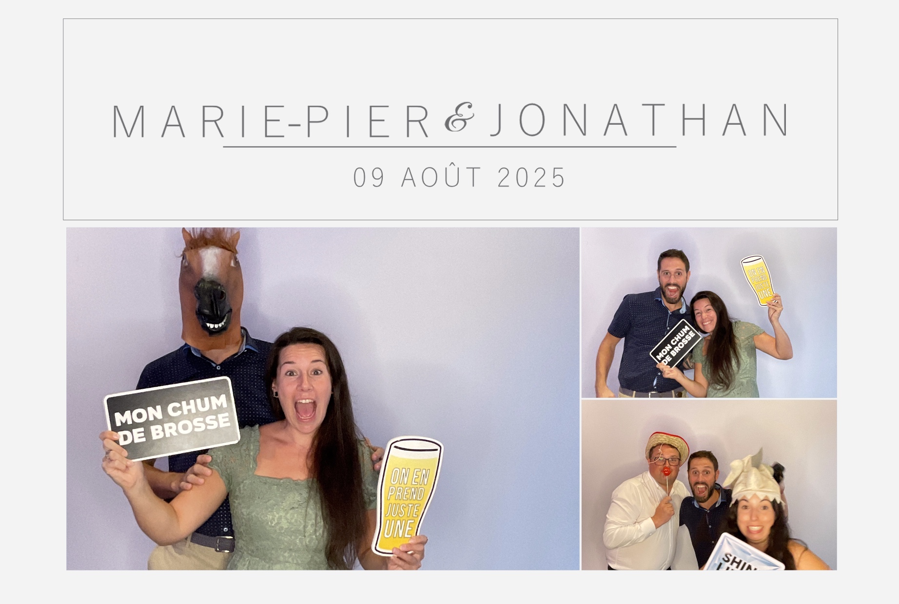 Mariage Marie-Pier et Jonathan  | View more photos from the event at album.pbooth.red/u/Photobooth-RED/Mariage-Marie-Pier-et-Jonathan