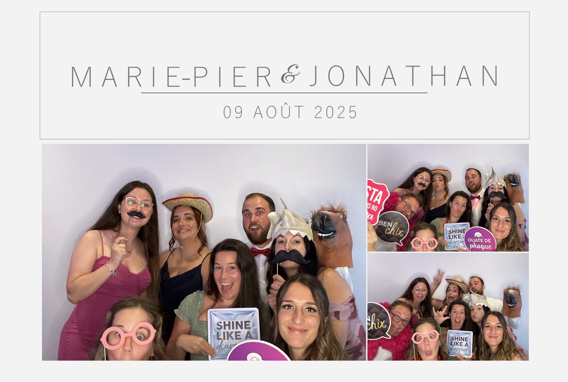 Mariage Marie-Pier et Jonathan  | View more photos from the event at album.pbooth.red/u/Photobooth-RED/Mariage-Marie-Pier-et-Jonathan