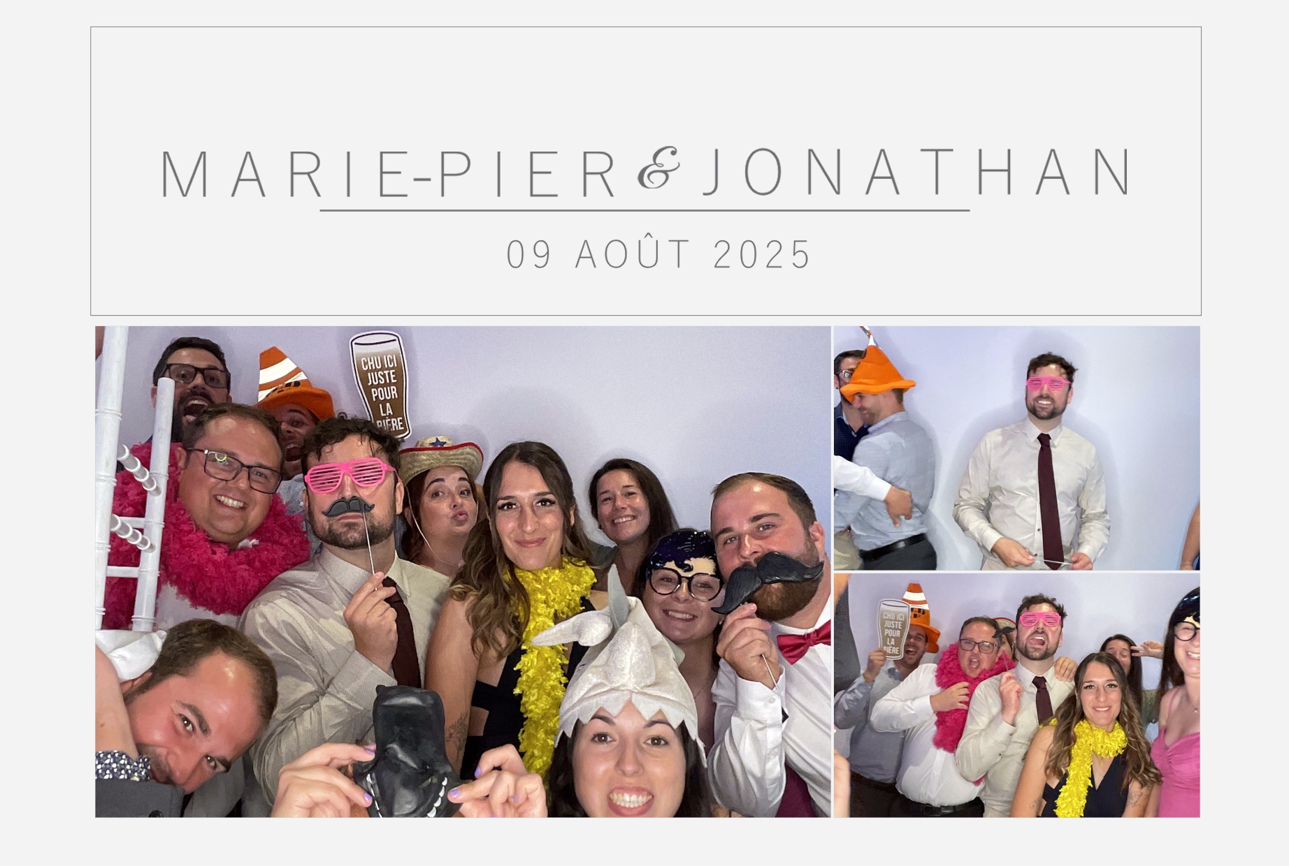 Mariage Marie-Pier et Jonathan  | View more photos from the event at album.pbooth.red/u/Photobooth-RED/Mariage-Marie-Pier-et-Jonathan