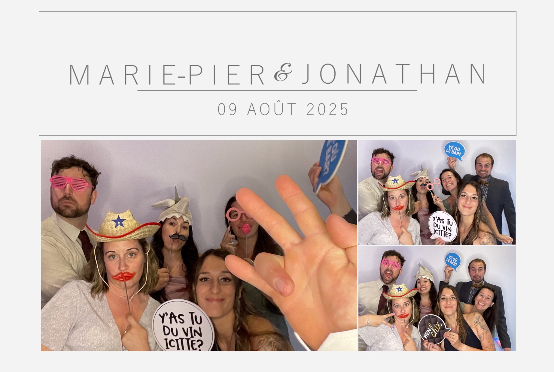 Mariage Marie-Pier et Jonathan  | View more photos from the event at album.pbooth.red/u/Photobooth-RED/Mariage-Marie-Pier-et-Jonathan