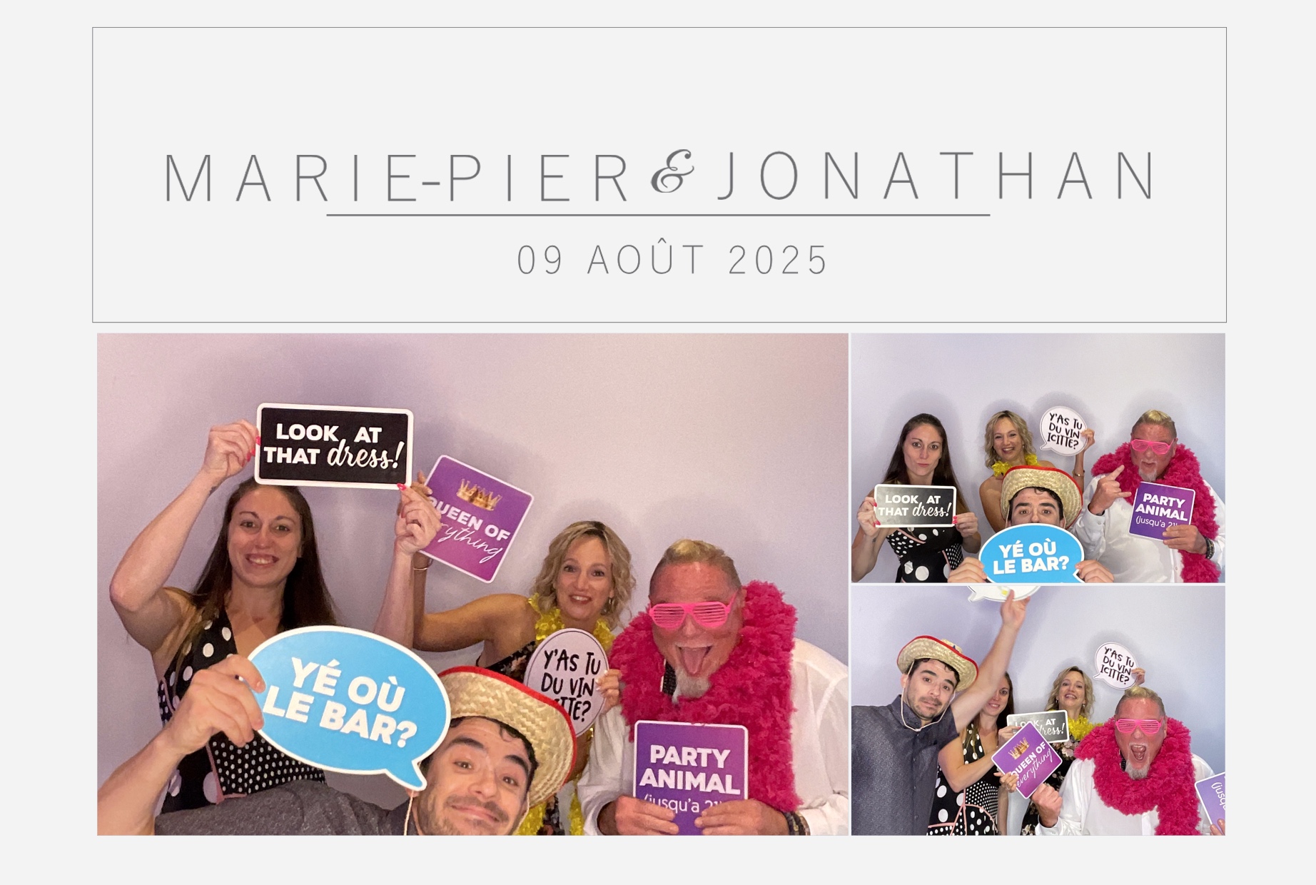 Mariage Marie-Pier et Jonathan  | View more photos from the event at album.pbooth.red/u/Photobooth-RED/Mariage-Marie-Pier-et-Jonathan