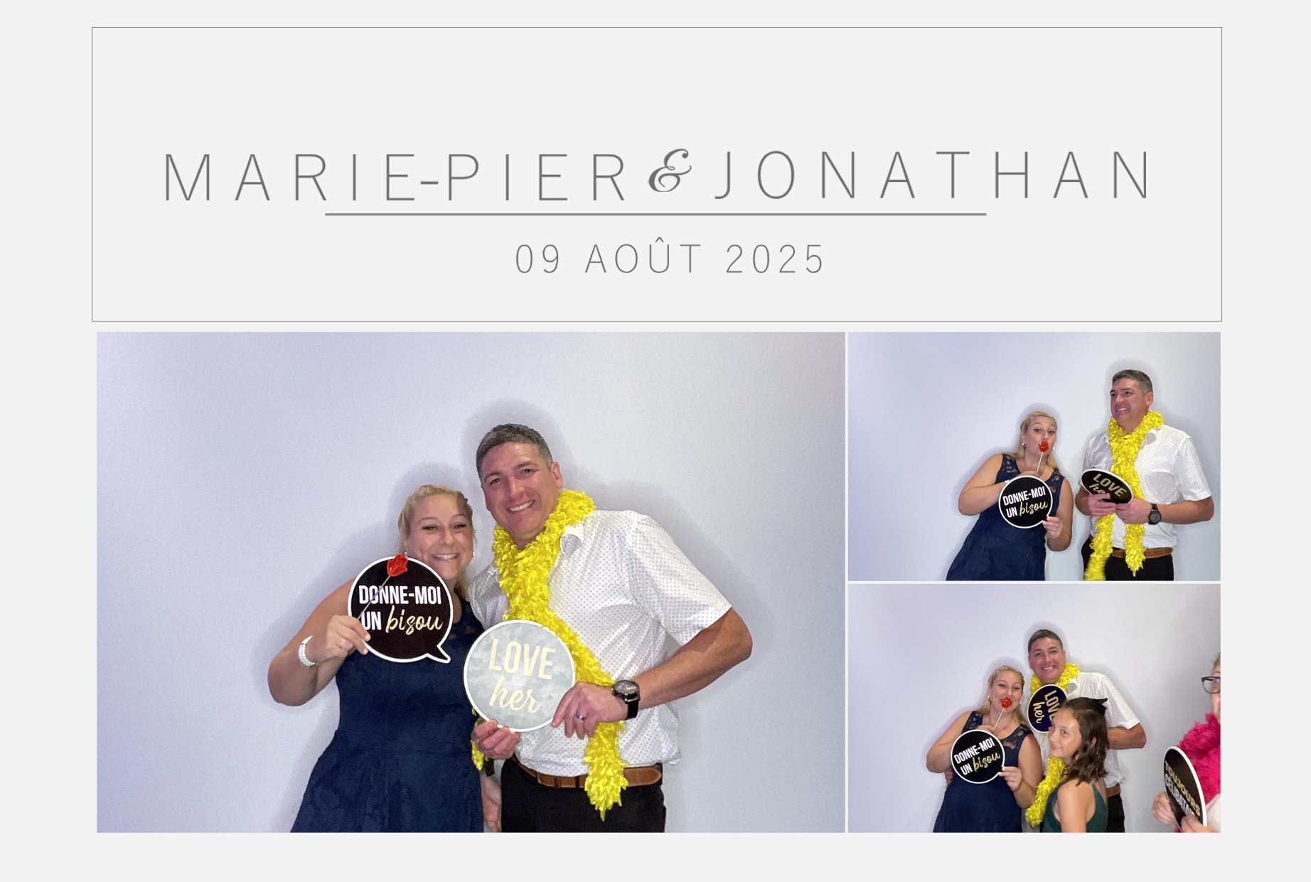 Mariage Marie-Pier et Jonathan  | View more photos from the event at album.pbooth.red/u/Photobooth-RED/Mariage-Marie-Pier-et-Jonathan