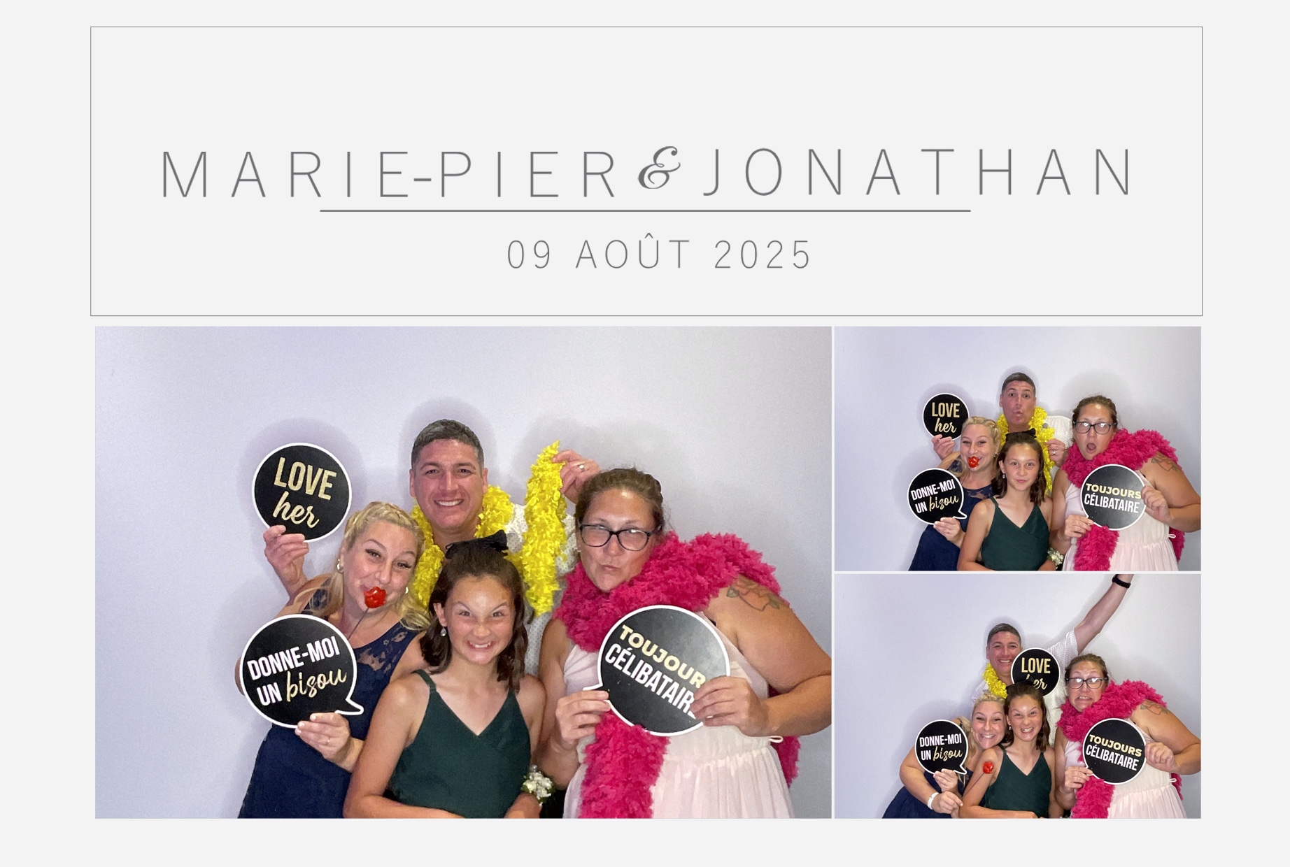 Mariage Marie-Pier et Jonathan  | View more photos from the event at album.pbooth.red/u/Photobooth-RED/Mariage-Marie-Pier-et-Jonathan