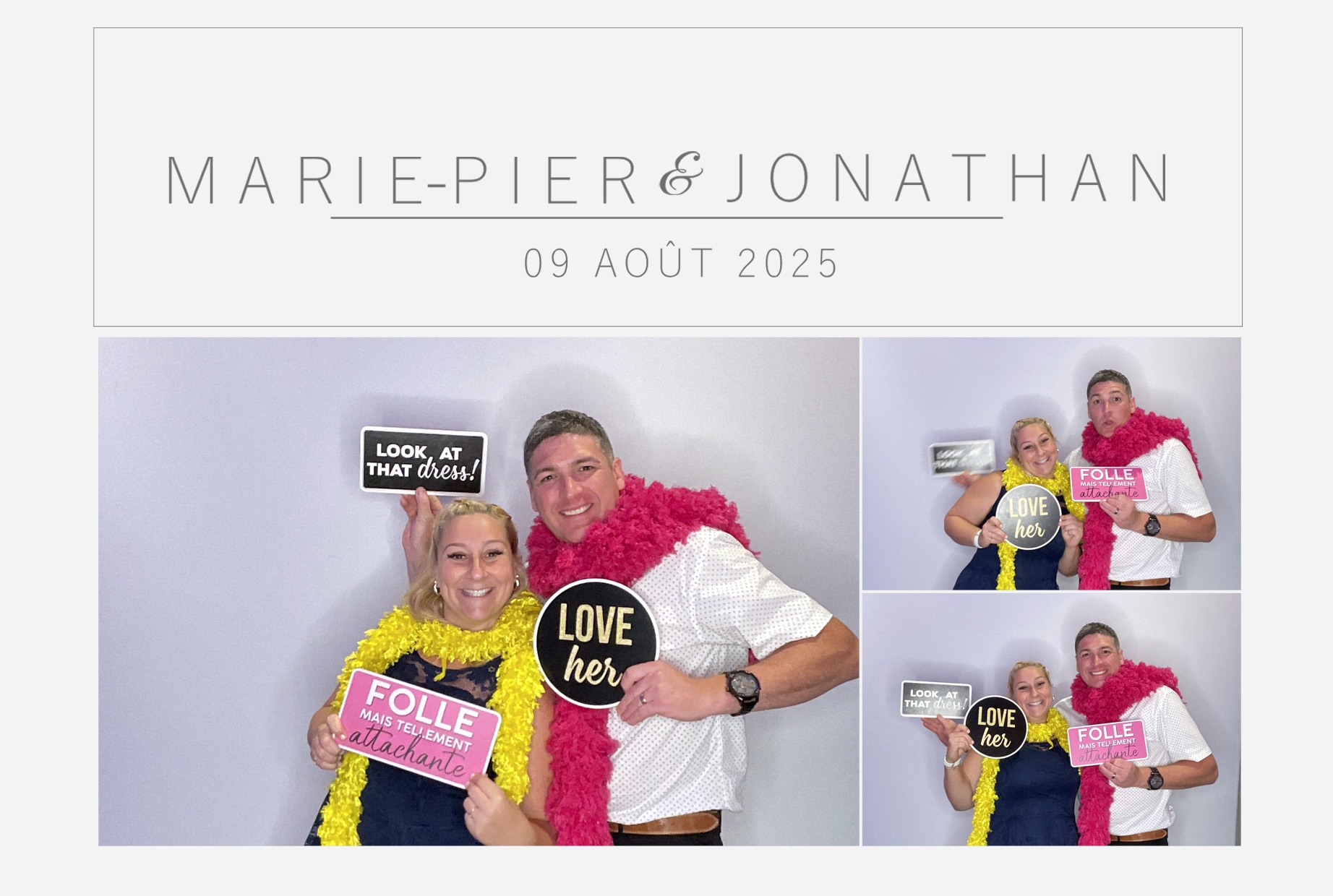 Mariage Marie-Pier et Jonathan  | View more photos from the event at album.pbooth.red/u/Photobooth-RED/Mariage-Marie-Pier-et-Jonathan