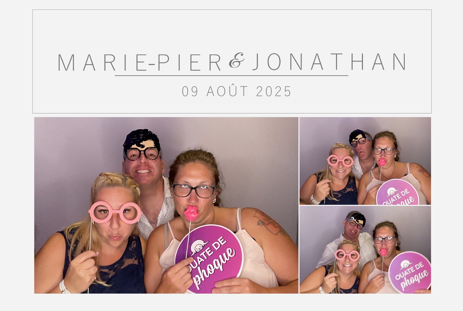 Mariage Marie-Pier et Jonathan  | View more photos from the event at album.pbooth.red/u/Photobooth-RED/Mariage-Marie-Pier-et-Jonathan