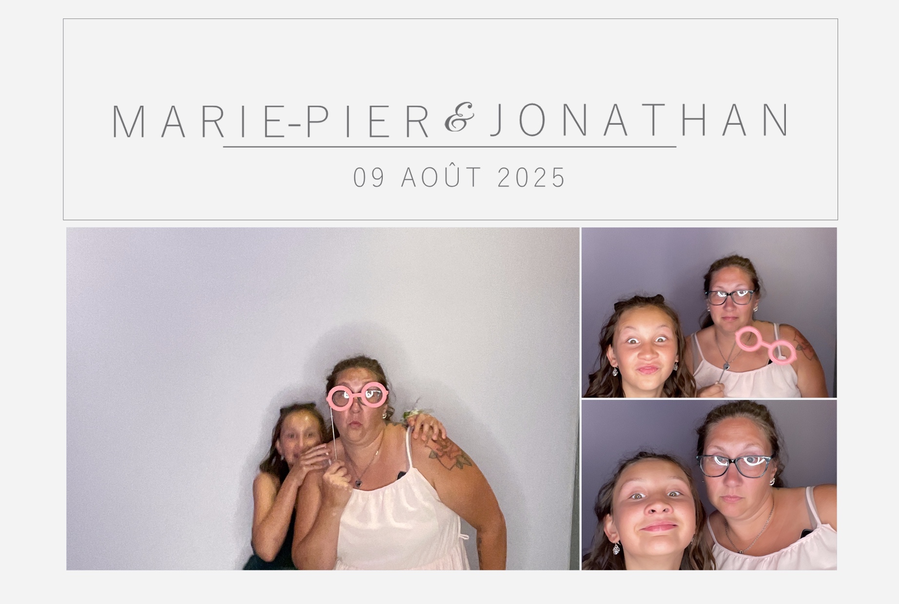 Mariage Marie-Pier et Jonathan  | View more photos from the event at album.pbooth.red/u/Photobooth-RED/Mariage-Marie-Pier-et-Jonathan