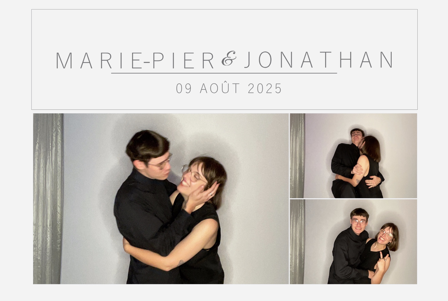 Mariage Marie-Pier et Jonathan  | View more photos from the event at album.pbooth.red/u/Photobooth-RED/Mariage-Marie-Pier-et-Jonathan