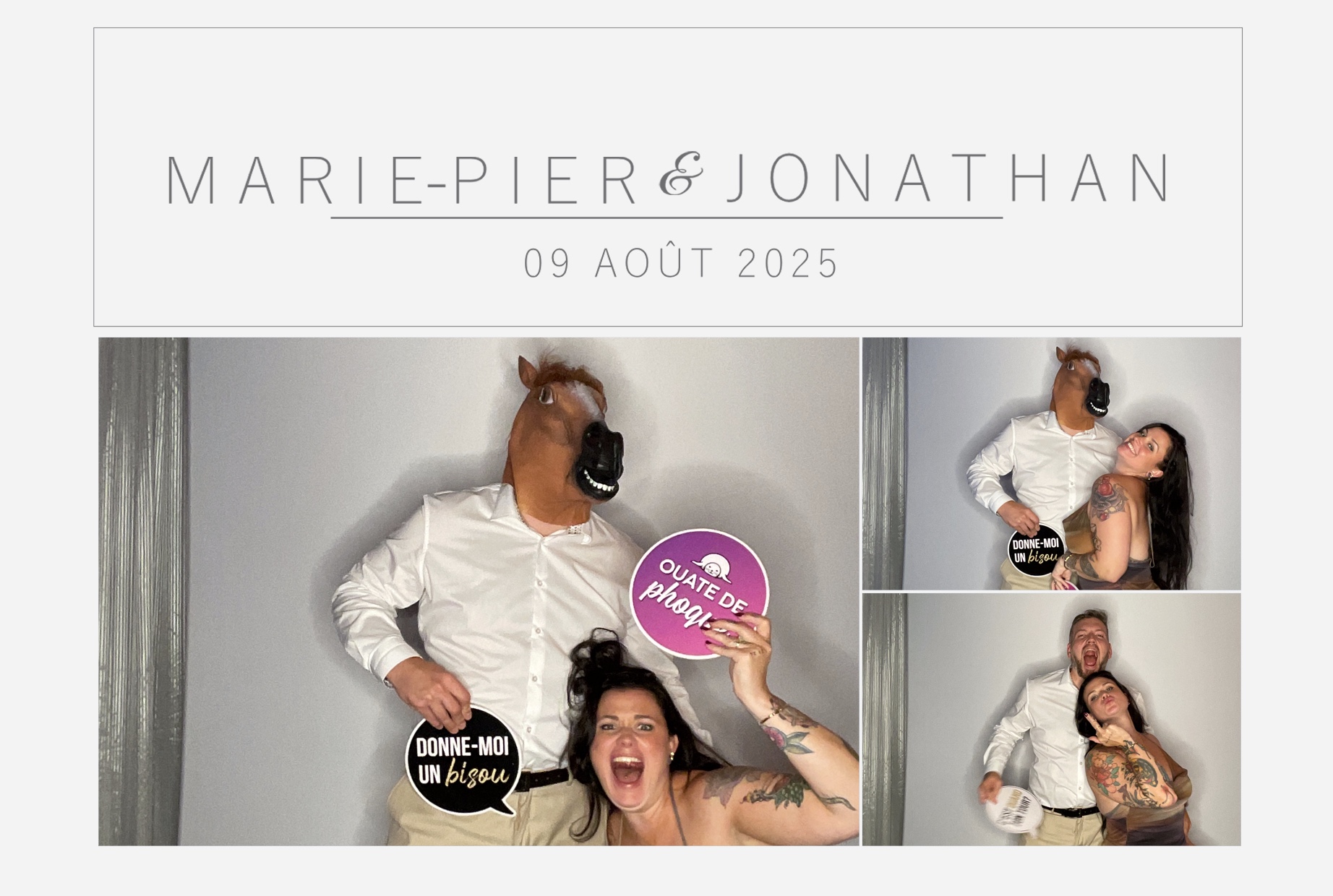 Mariage Marie-Pier et Jonathan  | View more photos from the event at album.pbooth.red/u/Photobooth-RED/Mariage-Marie-Pier-et-Jonathan