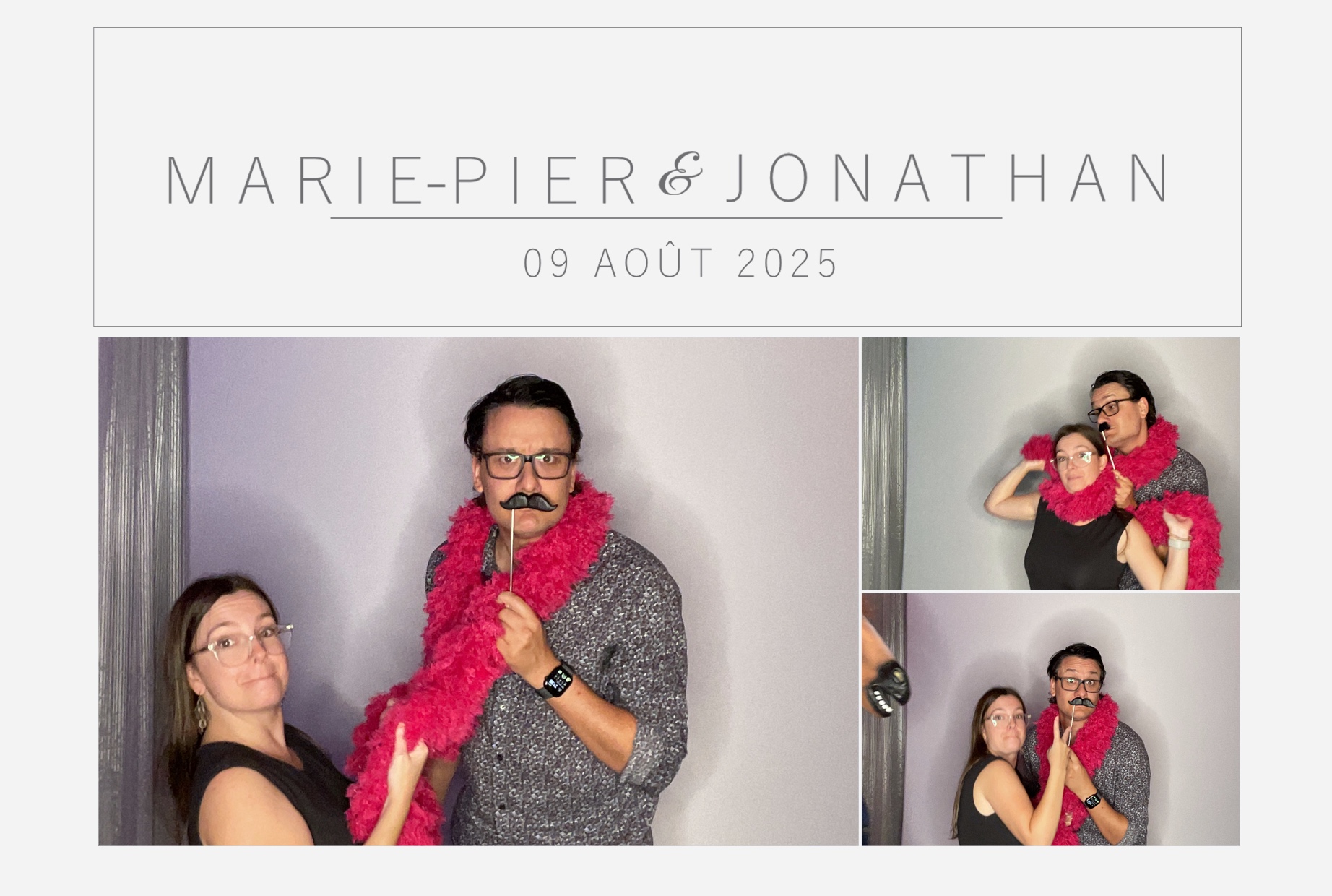 Mariage Marie-Pier et Jonathan  | View more photos from the event at album.pbooth.red/u/Photobooth-RED/Mariage-Marie-Pier-et-Jonathan