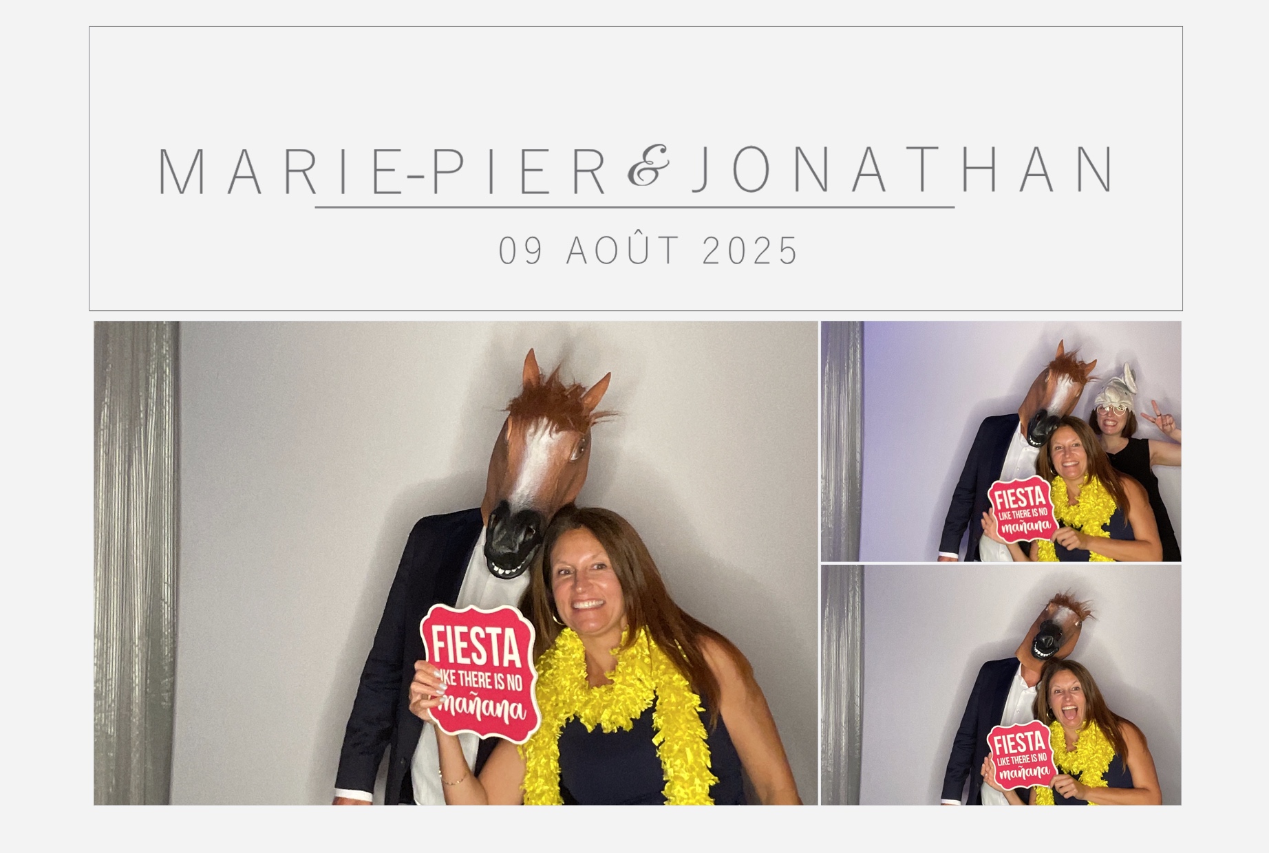 Mariage Marie-Pier et Jonathan  | View more photos from the event at album.pbooth.red/u/Photobooth-RED/Mariage-Marie-Pier-et-Jonathan