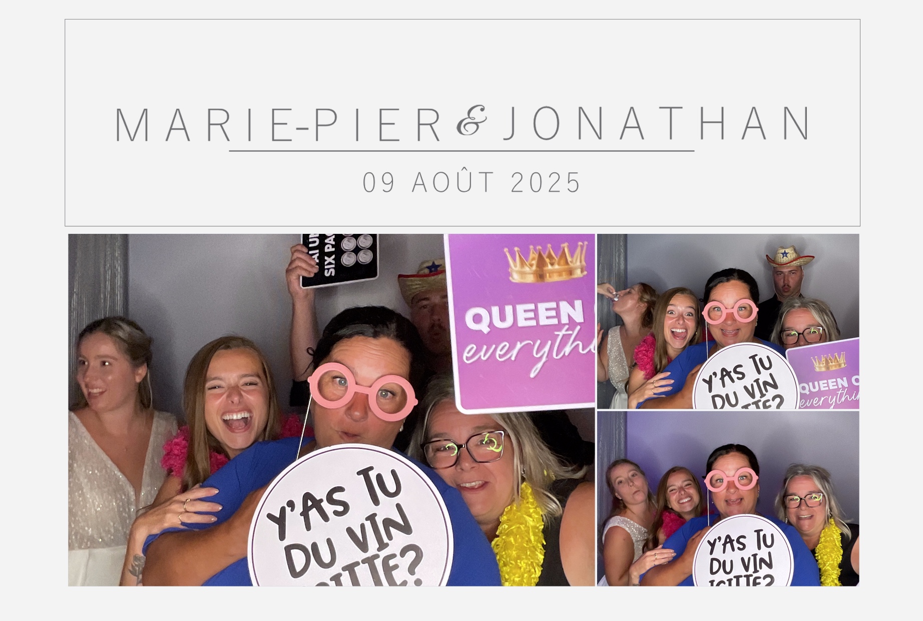 Mariage Marie-Pier et Jonathan  | View more photos from the event at album.pbooth.red/u/Photobooth-RED/Mariage-Marie-Pier-et-Jonathan