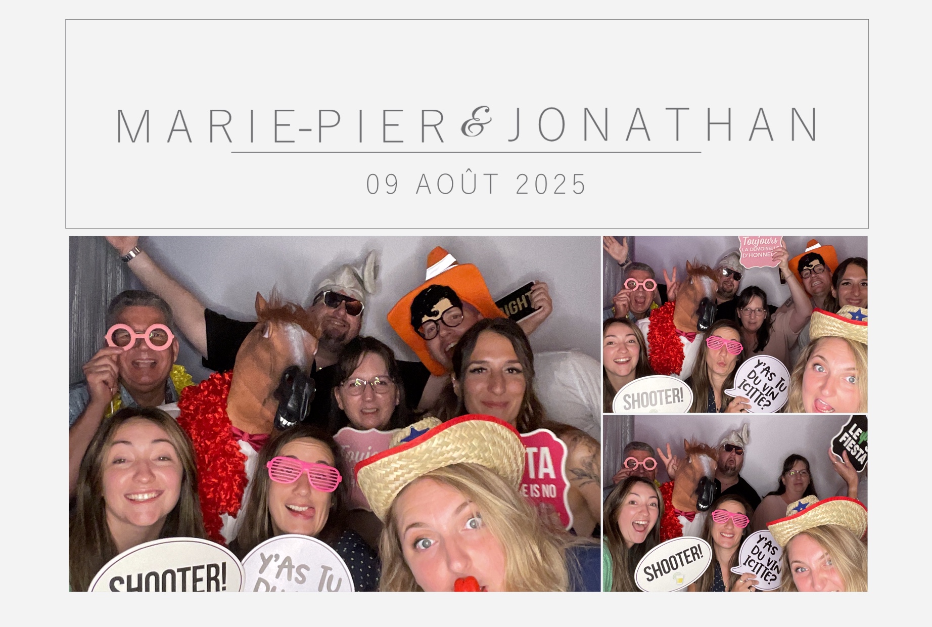 Mariage Marie-Pier et Jonathan  | View more photos from the event at album.pbooth.red/u/Photobooth-RED/Mariage-Marie-Pier-et-Jonathan