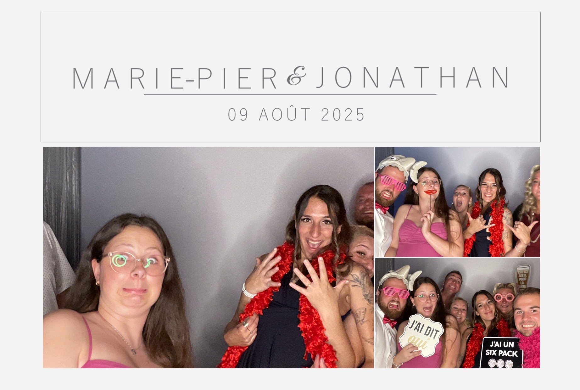 Mariage Marie-Pier et Jonathan  | View more photos from the event at album.pbooth.red/u/Photobooth-RED/Mariage-Marie-Pier-et-Jonathan