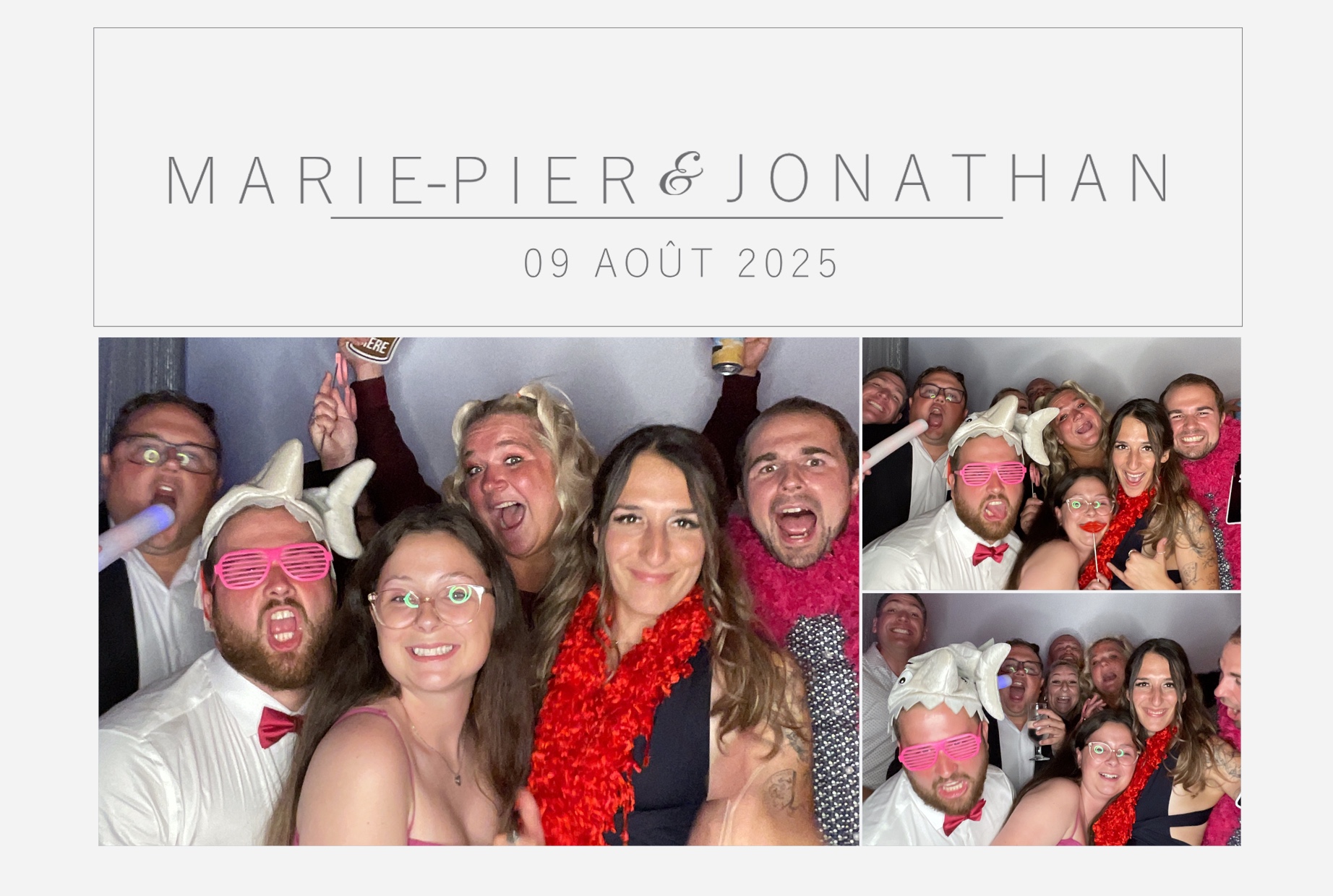 Mariage Marie-Pier et Jonathan  | View more photos from the event at album.pbooth.red/u/Photobooth-RED/Mariage-Marie-Pier-et-Jonathan