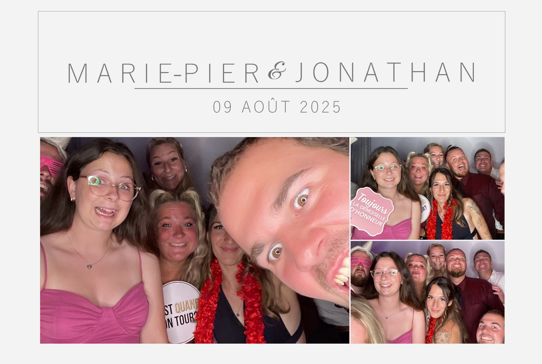 Mariage Marie-Pier et Jonathan  | View more photos from the event at album.pbooth.red/u/Photobooth-RED/Mariage-Marie-Pier-et-Jonathan