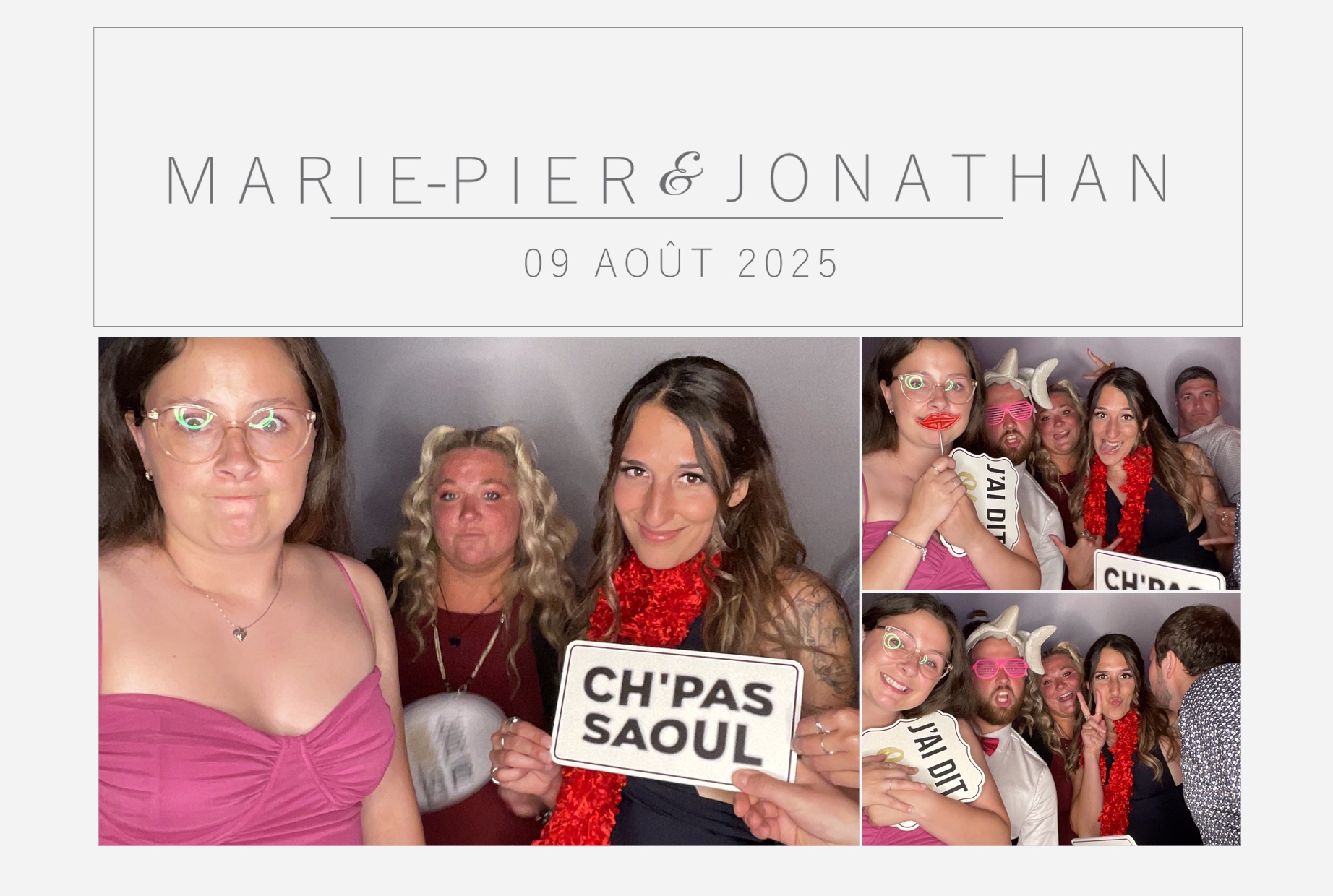 Mariage Marie-Pier et Jonathan  | View more photos from the event at album.pbooth.red/u/Photobooth-RED/Mariage-Marie-Pier-et-Jonathan