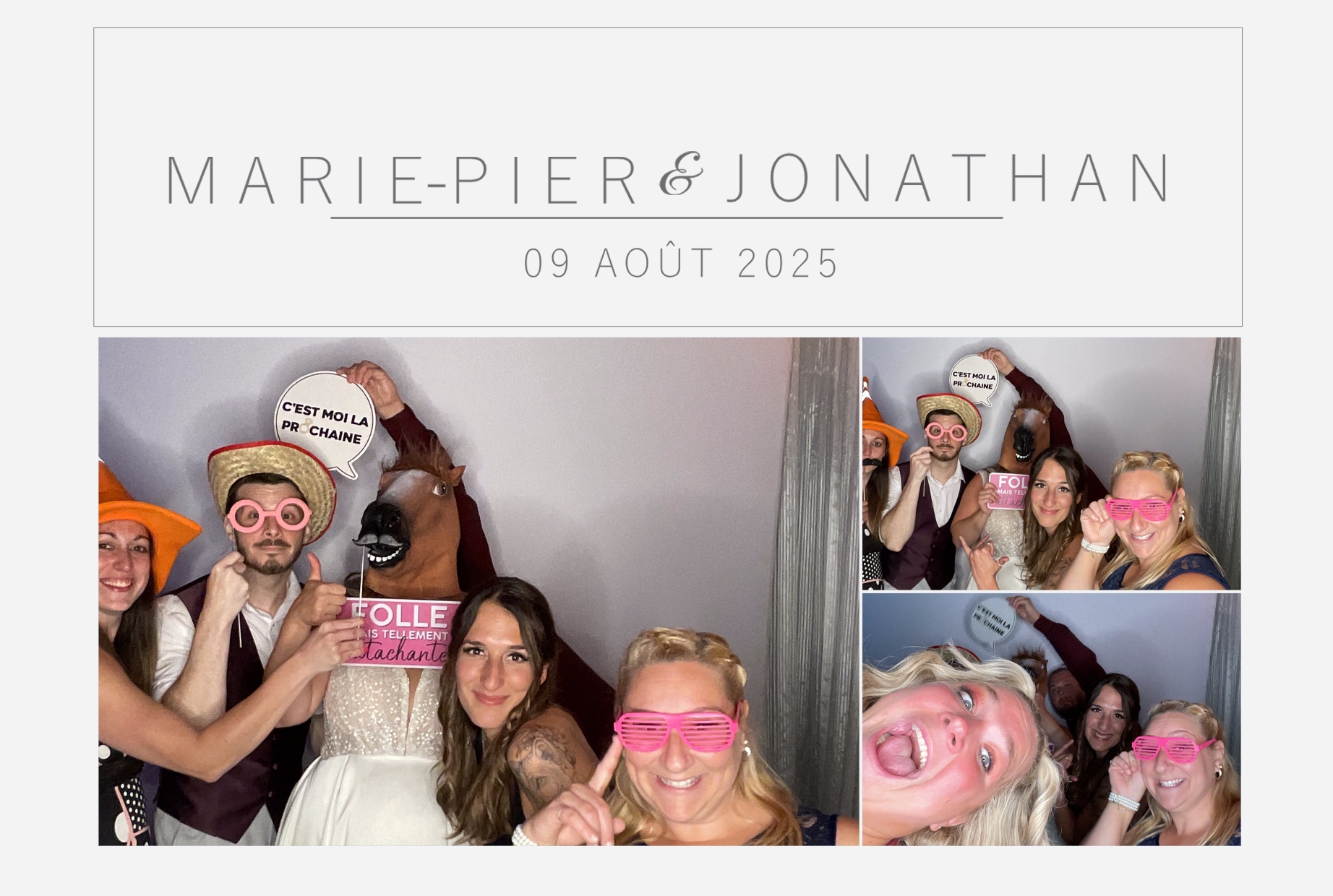 Mariage Marie-Pier et Jonathan  | View more photos from the event at album.pbooth.red/u/Photobooth-RED/Mariage-Marie-Pier-et-Jonathan