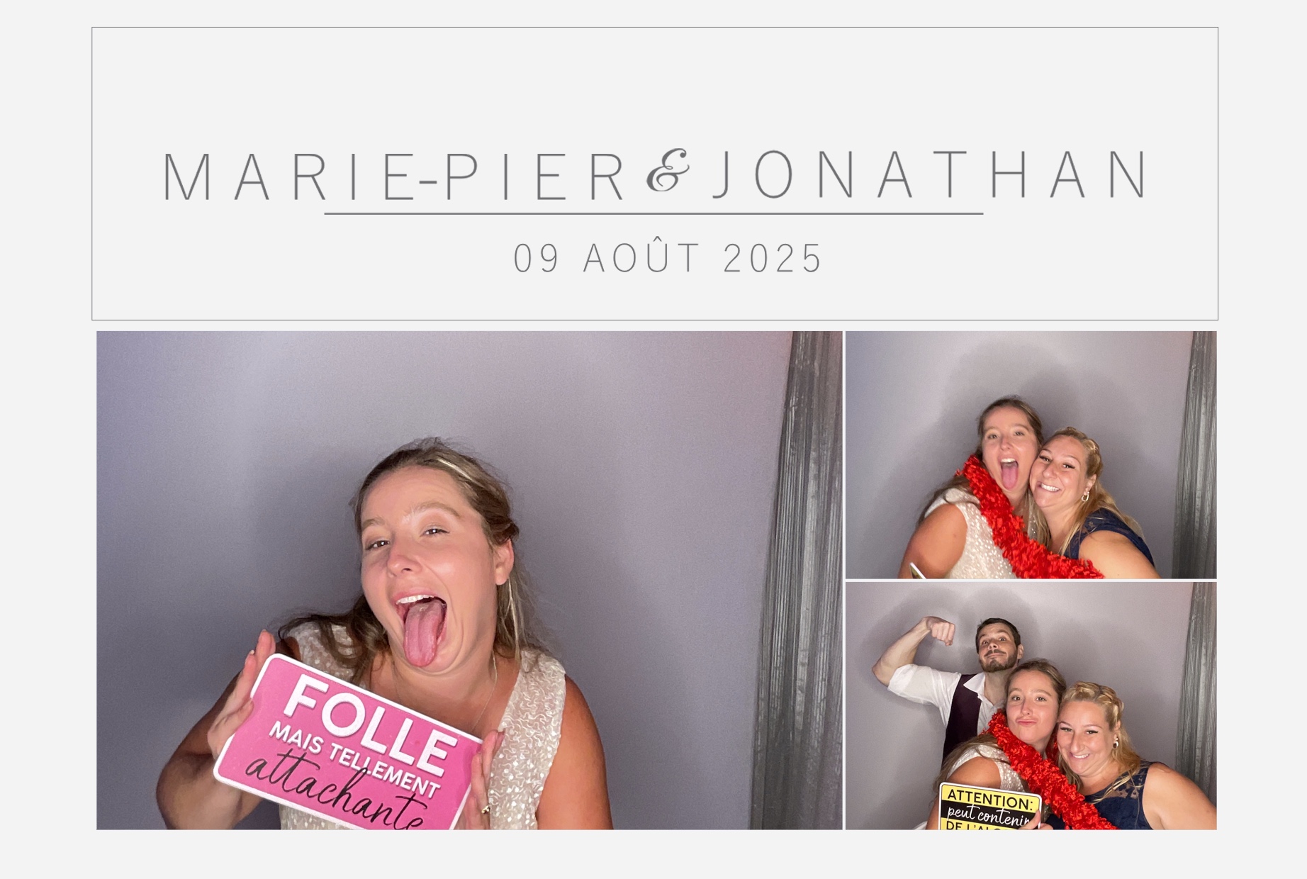 Mariage Marie-Pier et Jonathan  | View more photos from the event at album.pbooth.red/u/Photobooth-RED/Mariage-Marie-Pier-et-Jonathan