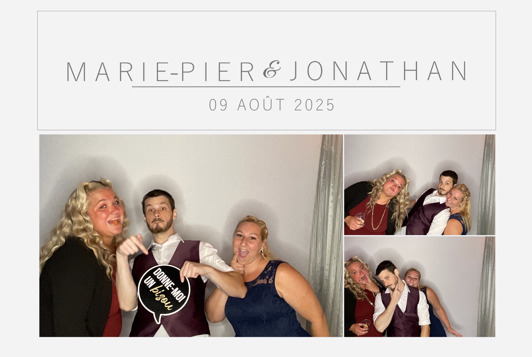 Mariage Marie-Pier et Jonathan  | View more photos from the event at album.pbooth.red/u/Photobooth-RED/Mariage-Marie-Pier-et-Jonathan