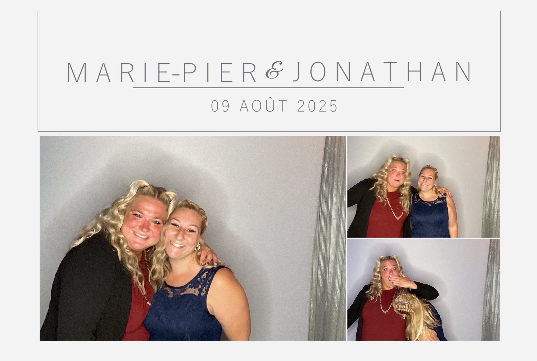 Mariage Marie-Pier et Jonathan  | View more photos from the event at album.pbooth.red/u/Photobooth-RED/Mariage-Marie-Pier-et-Jonathan