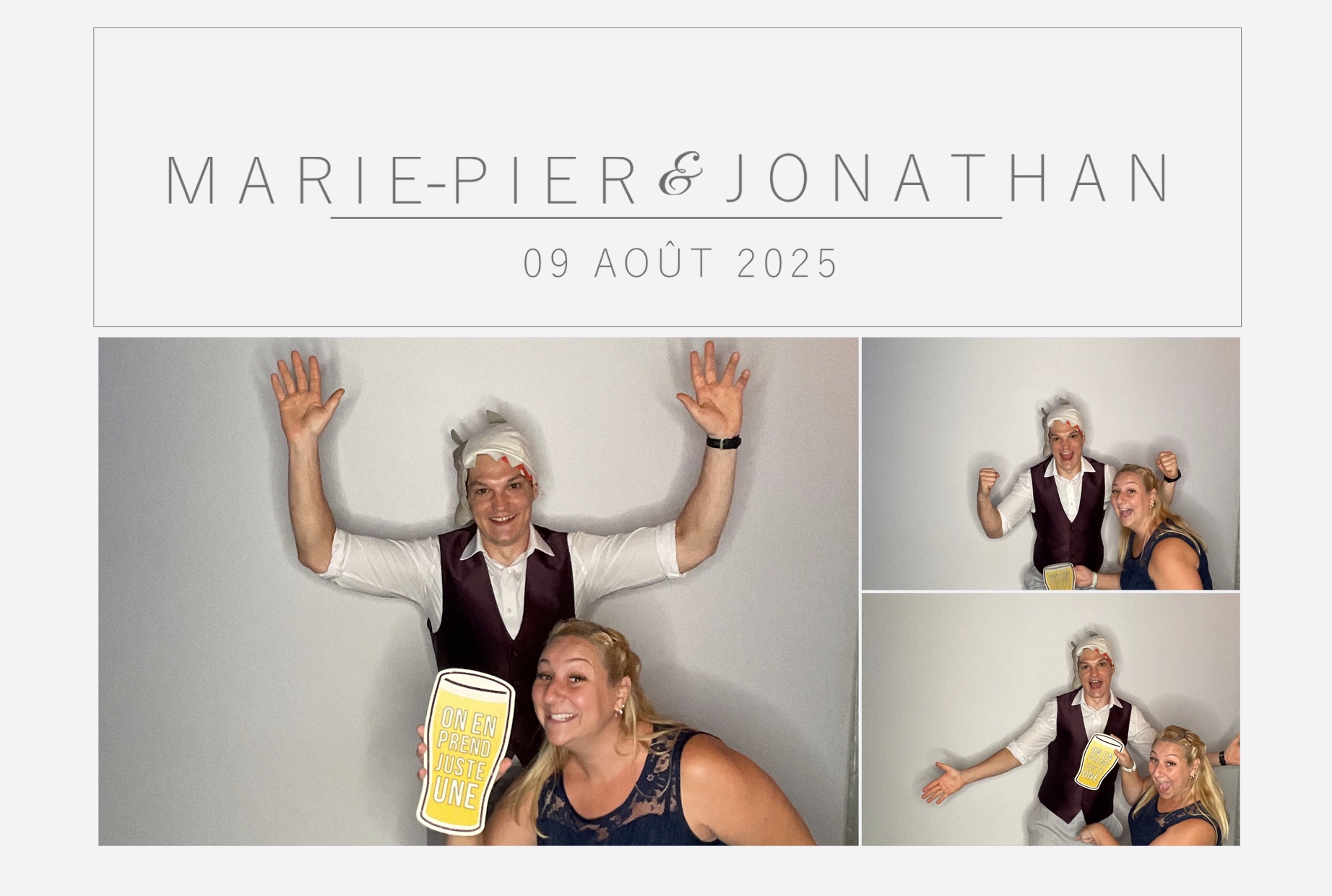 Mariage Marie-Pier et Jonathan  | View more photos from the event at album.pbooth.red/u/Photobooth-RED/Mariage-Marie-Pier-et-Jonathan