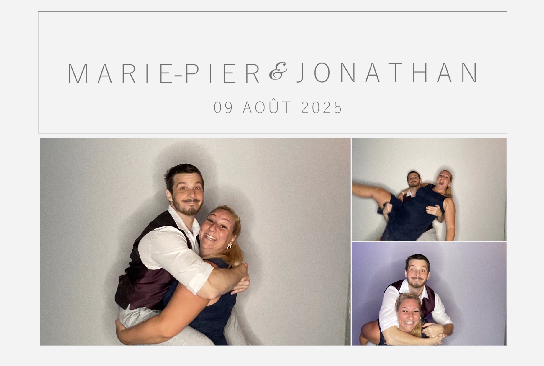 Mariage Marie-Pier et Jonathan  | View more photos from the event at album.pbooth.red/u/Photobooth-RED/Mariage-Marie-Pier-et-Jonathan